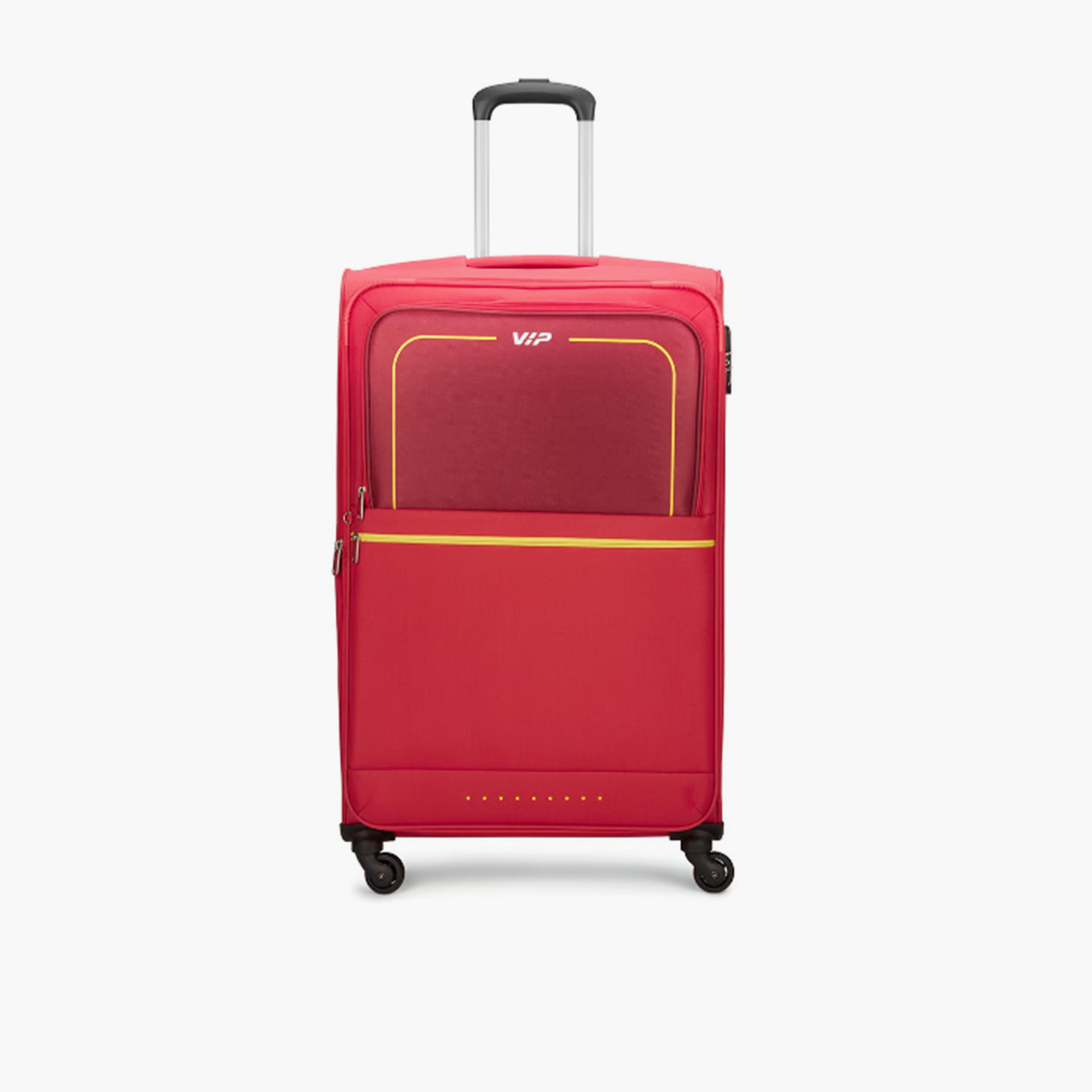 VIP Evolve Plus 79 CM Large Check-in Nylon Soft Sided 4-Wheeler Spinner Trolley Bag with TSA-approved Combination Lock | VIP EVOLVE PLUS-travel-luggagesandbags-luggage-image-1