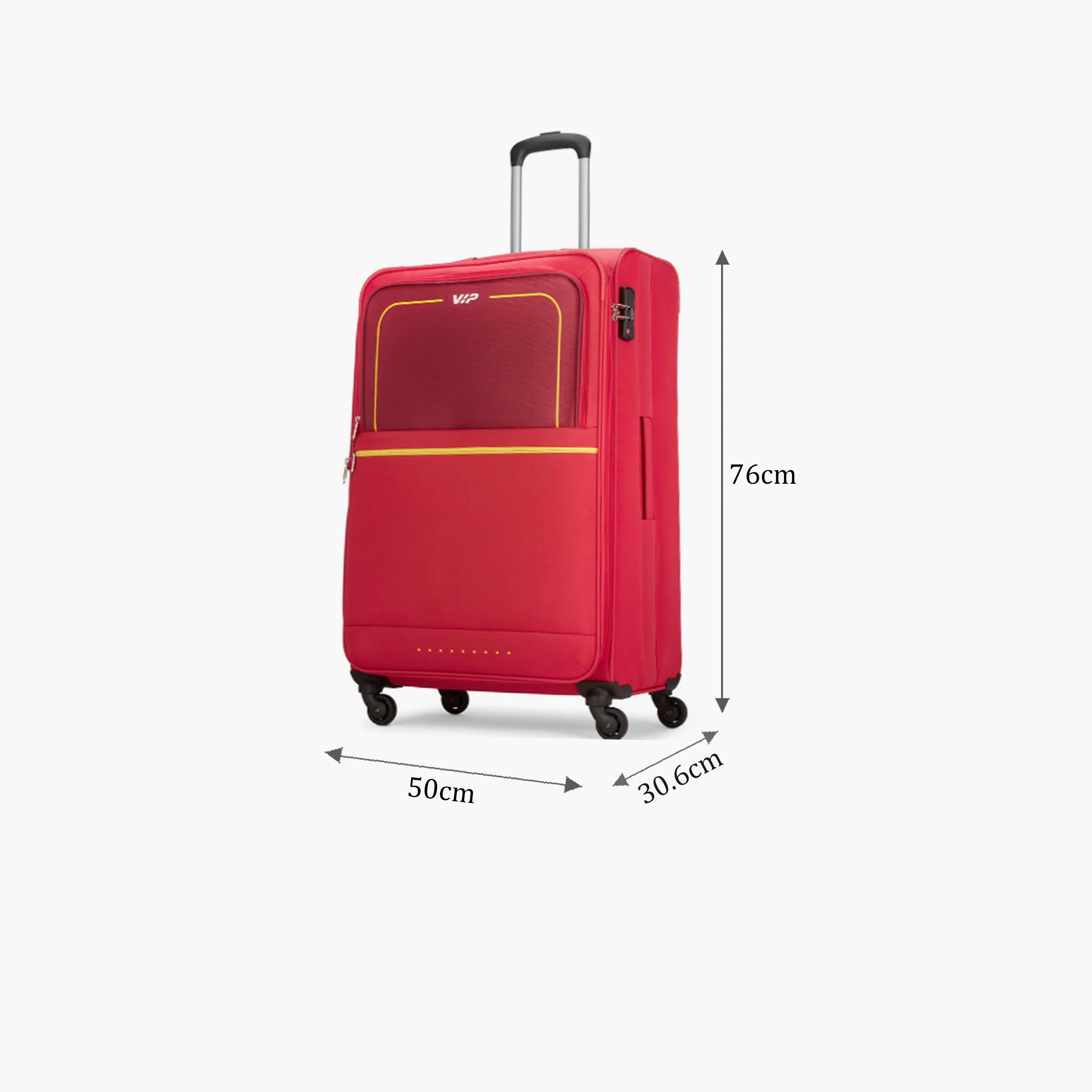 VIP Evolve Plus 79 CM Large Check-in Nylon Soft Sided 4-Wheeler Spinner Trolley Bag with TSA-approved Combination Lock | VIP EVOLVE PLUS-travel-luggagesandbags-luggage-image-2
