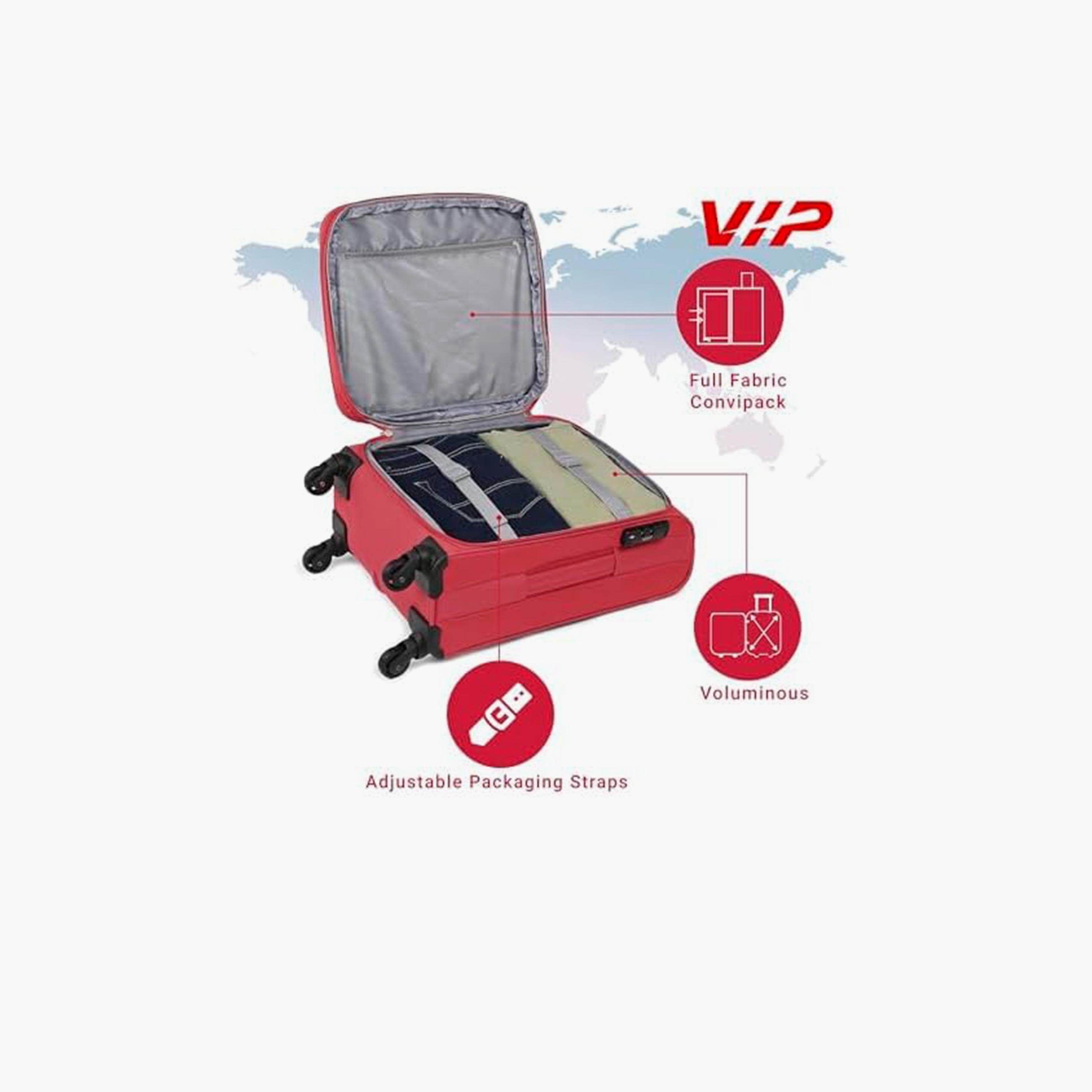 VIP Evolve Plus 79 CM Large Check-in Nylon Soft Sided 4-Wheeler Spinner Trolley Bag with TSA-approved Combination Lock | VIP EVOLVE PLUS-travel-luggagesandbags-luggage-image-6
