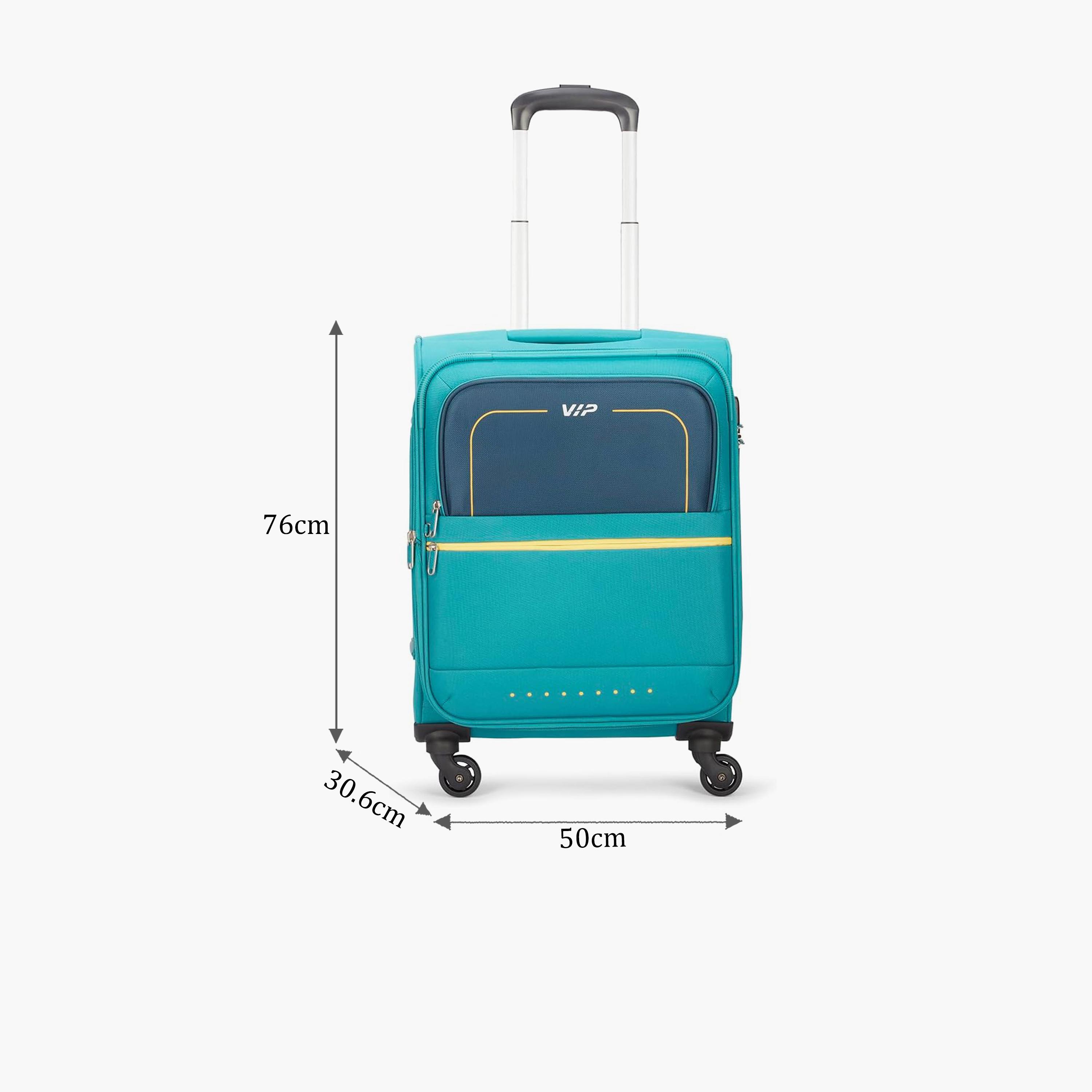 VIP Evolve Plus 79 CM Large Check-in Nylon Soft Sided 4-Wheeler Spinner Trolley Bag with TSA-approved Combination Lock | VIP EVOLVE PLUS-travel-luggagesandbags-luggage-image-2