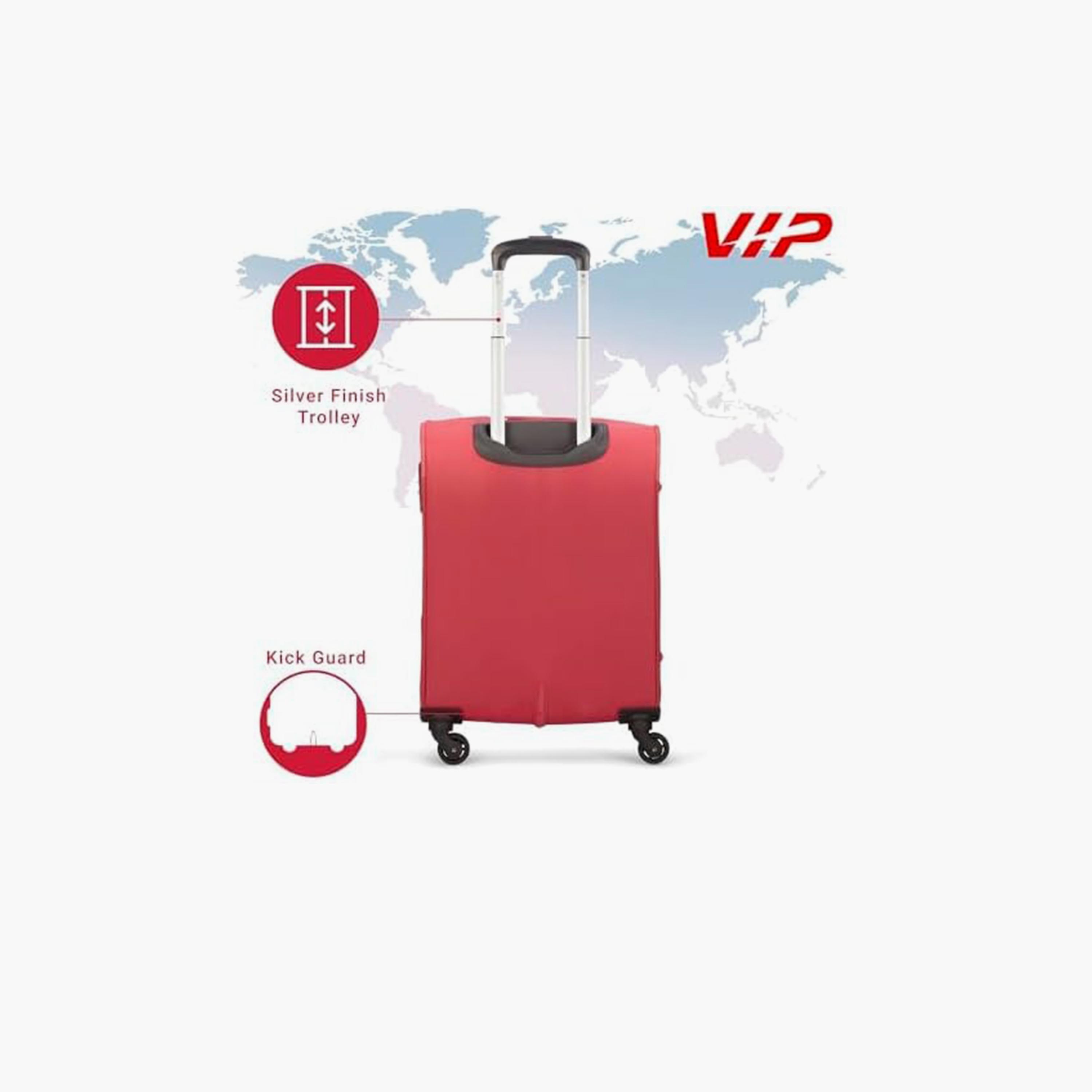 VIP Evolve Plus 69 CM Medium Check-in Nylon Soft Sided 4-Wheeler Spinner Trolley Bag with TSA-approved Combination Lock | VIP EVOLVE PLUS-travel-luggagesandbags-luggage-image-5