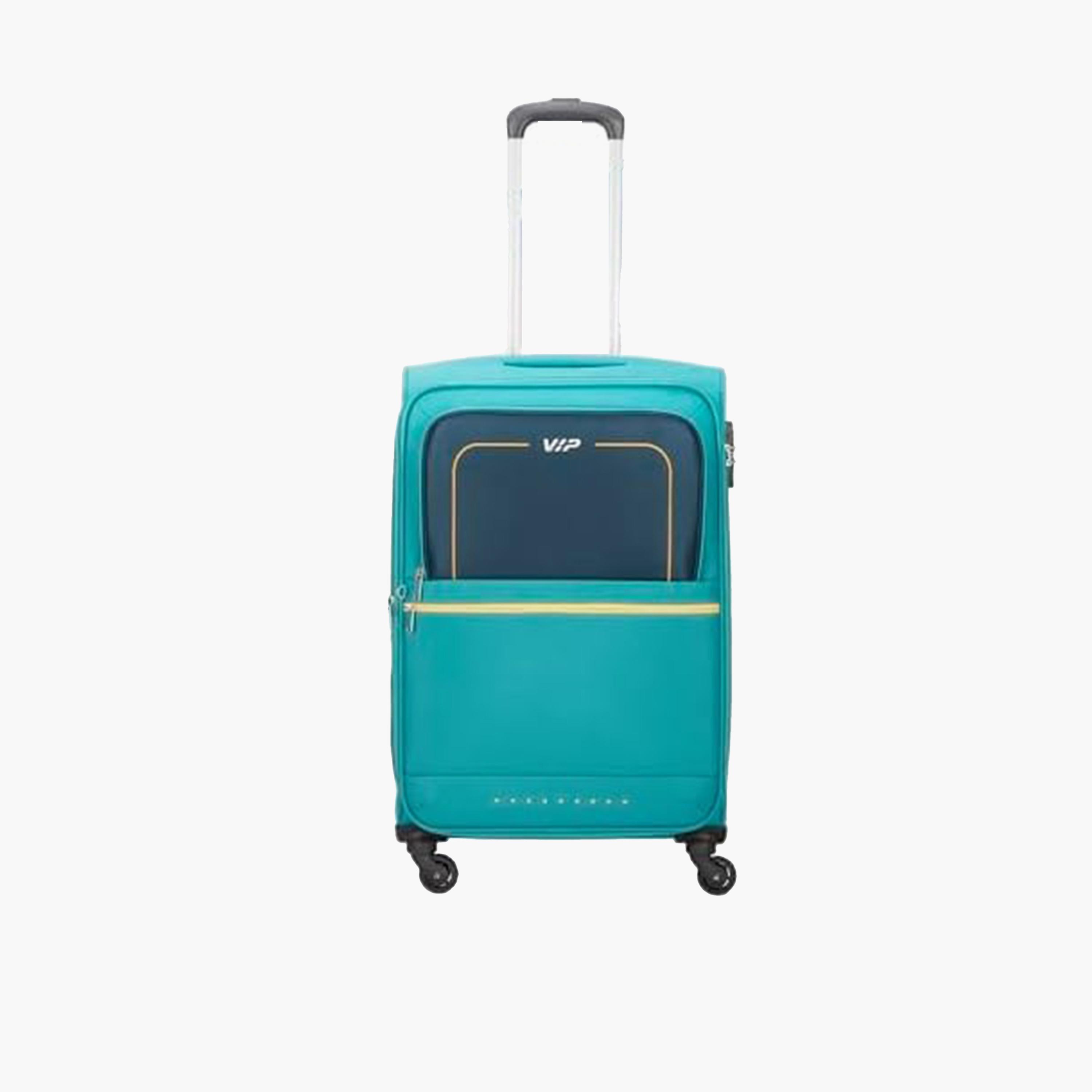 VIP Evolve Plus 55 CM Small Cabin Nylon Soft Sided 4-Wheeler Spinner Trolley Bag with TSA-approved Combination Lock | VIP EVOLVE PLUS-travel-luggagesandbags-luggage-image-1