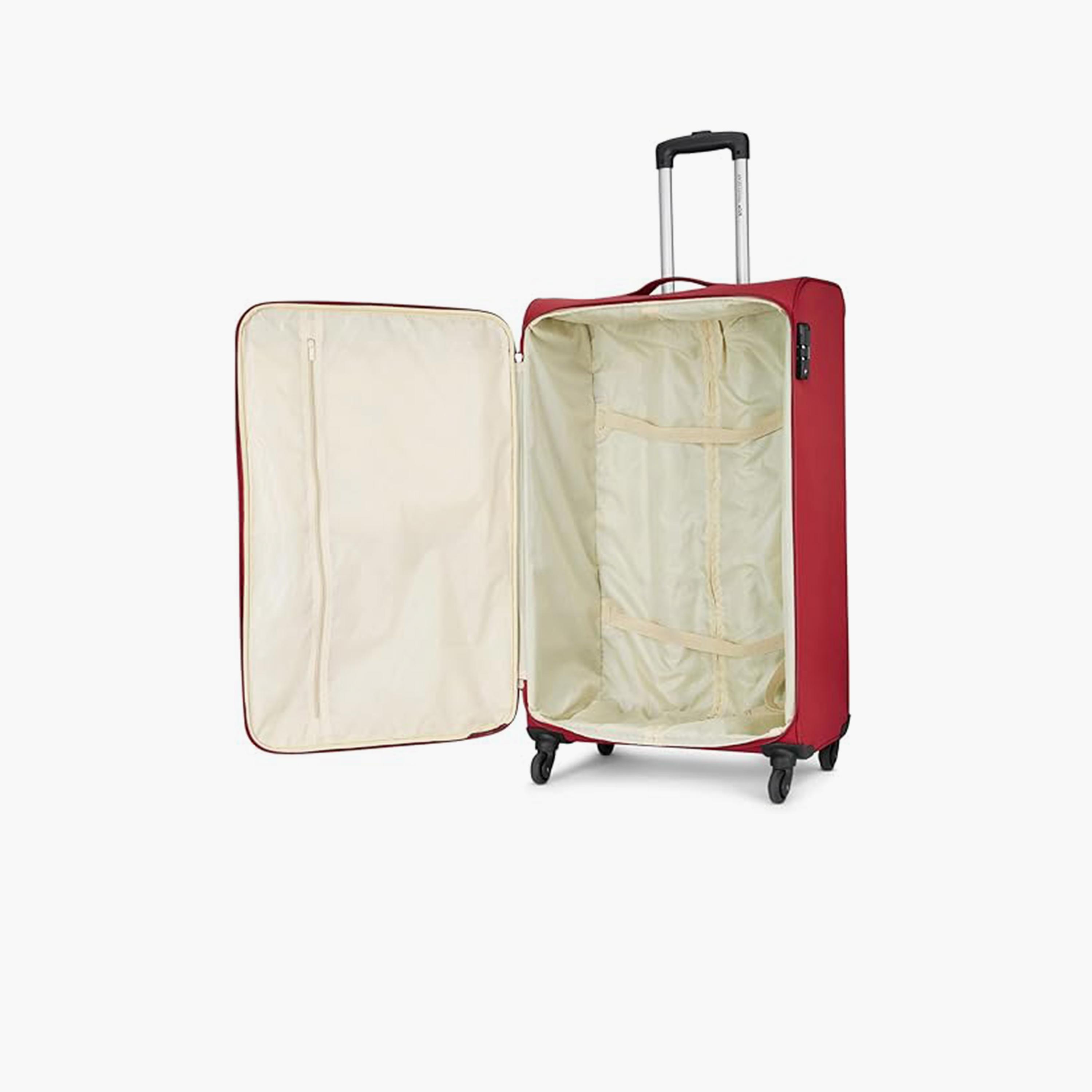 VIP Hilite 69 CM Medium Check-in Nylon Soft Sided 4-Wheeler Spinner Trolley Bag with Combination Lock | VIP HILITE-travel-luggagesandbags-luggage-image-5