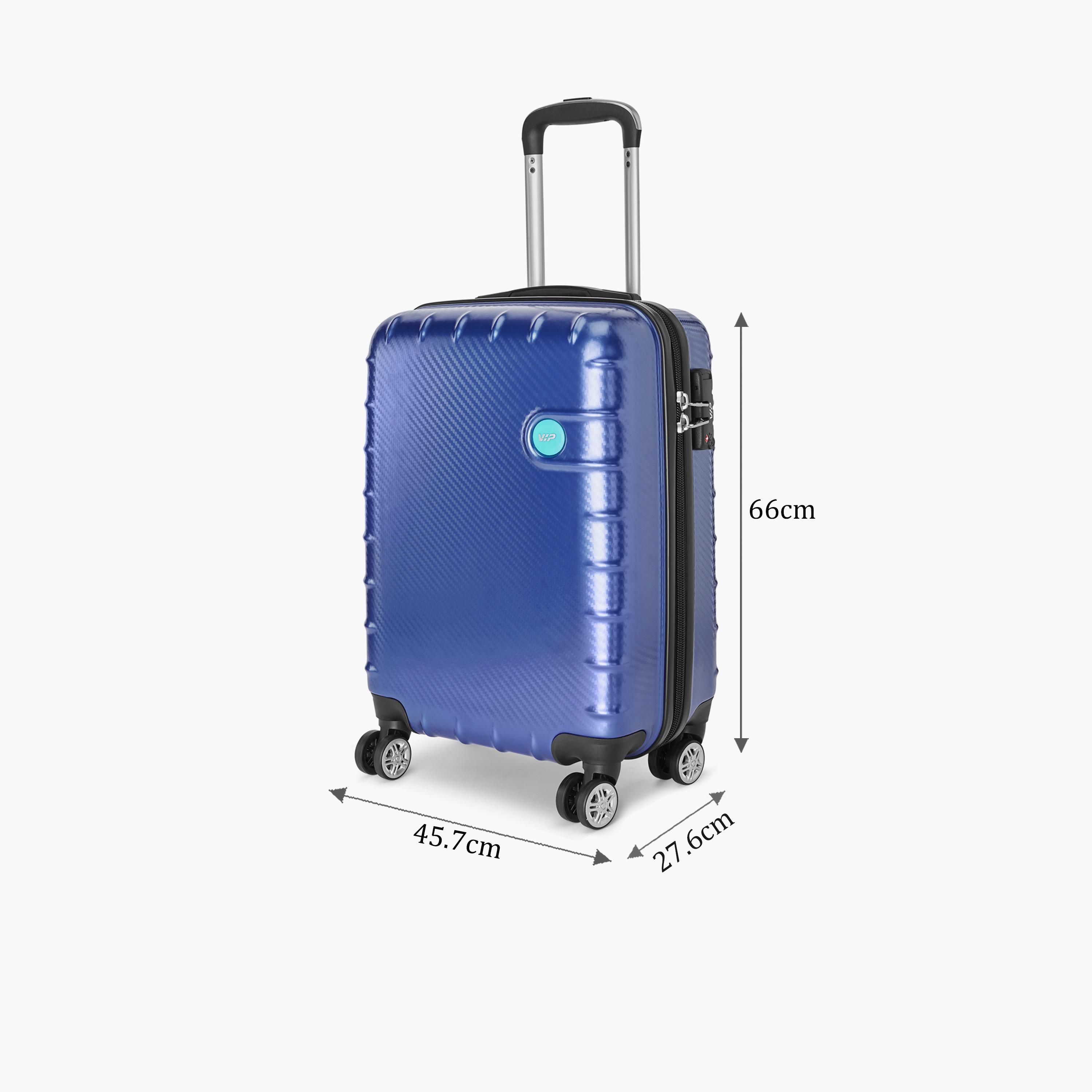 VIP Lisbon 69 CM Medium Check-in Polycarbonate Hard Sided 4-Wheeler Spinner Trolley Bag with Combination Lock | VIP LISBON-travel-luggagesandbags-luggage-image-2