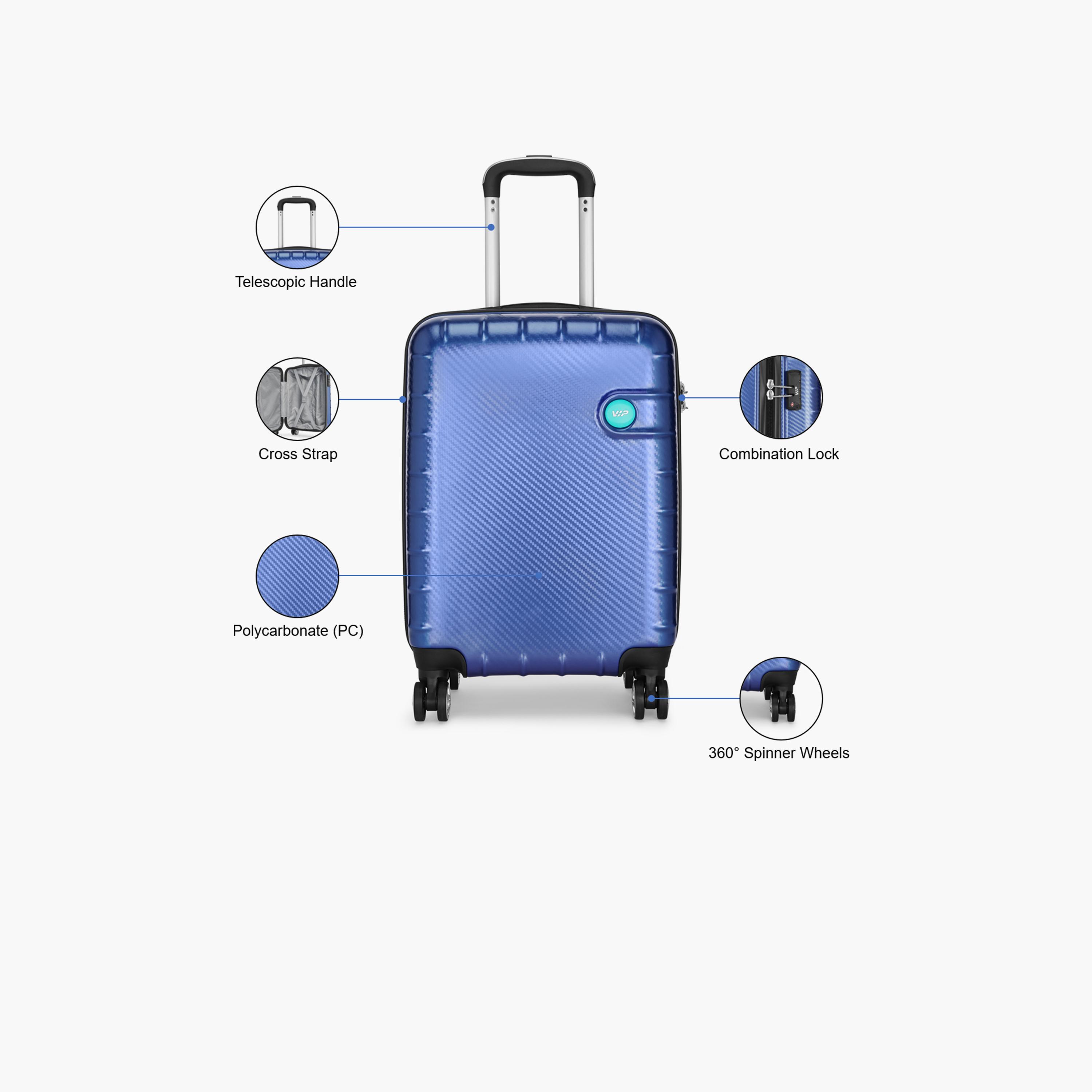VIP Lisbon 80 CM Large Check-in Polycarbonate Hard Sided 4-Wheeler Spinner Trolley Bag with Combination Lock | VIP LISBON-travel-luggagesandbags-luggage-image-3