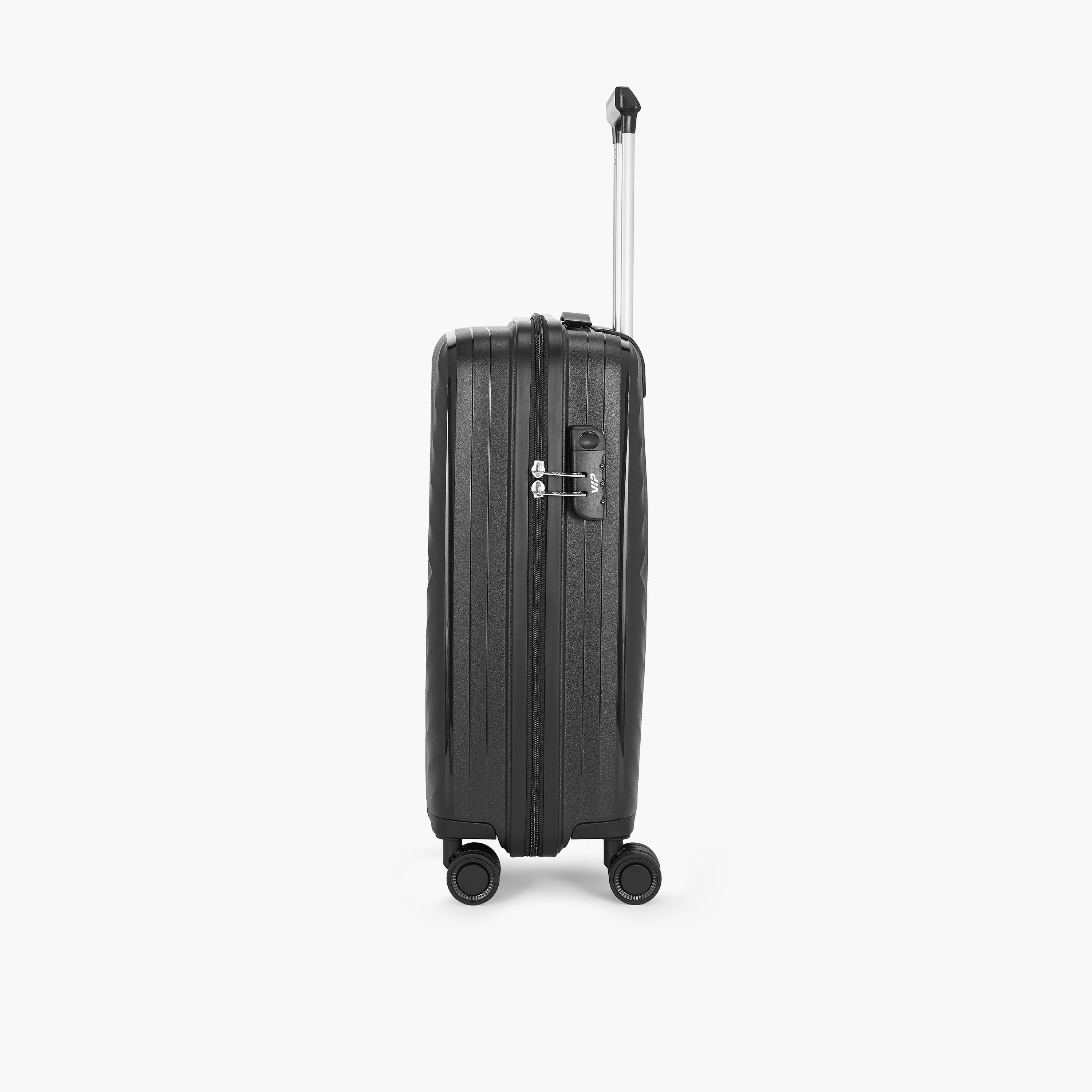 VIP Quad 55 CM Small Cabin Polypropylene Hard Sided 4-Wheeler Spinner Trolley Bag with TSA-approved Combination Lock | VIP QUAD-travel-luggagesandbags-luggage-image-7