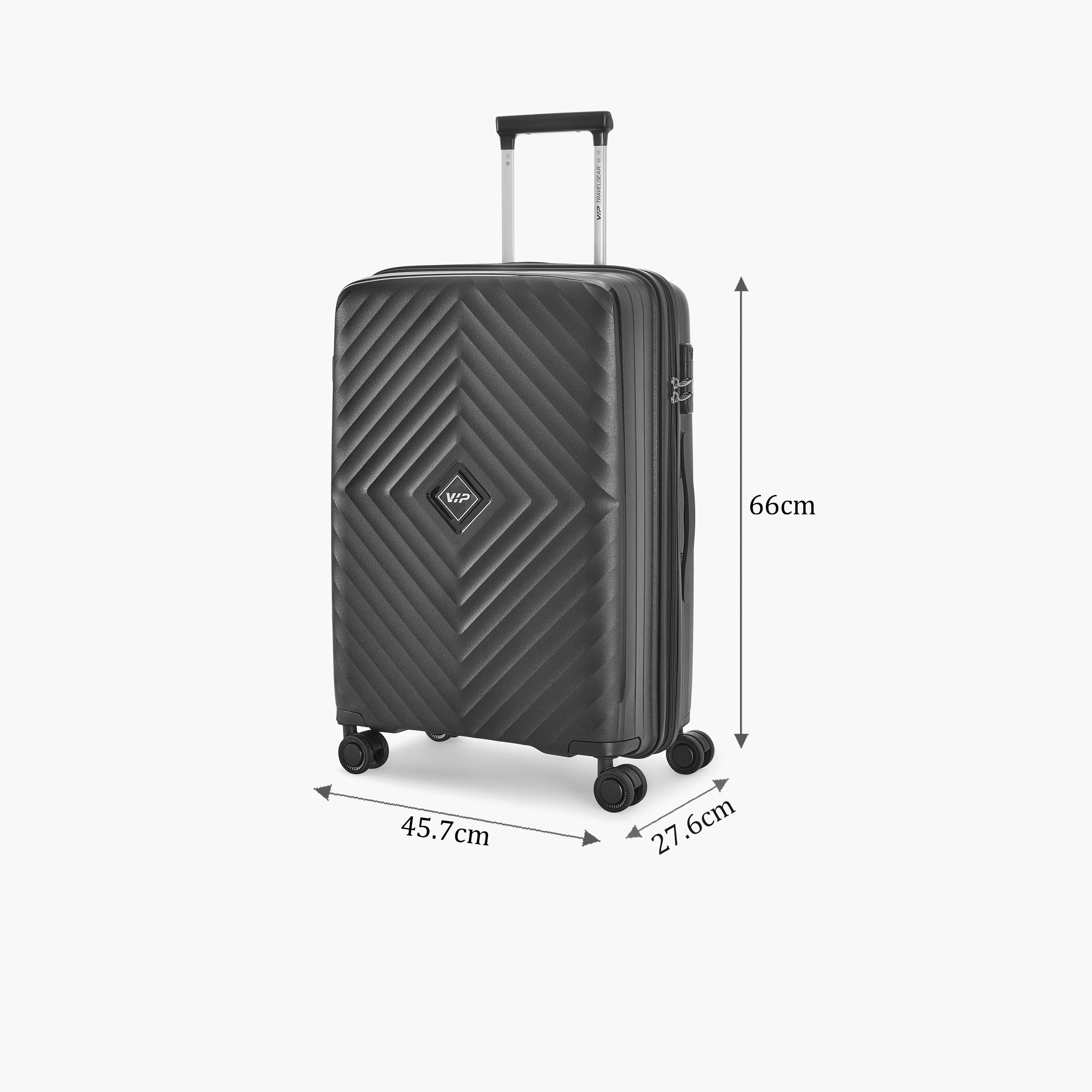 VIP Quad 69 CM Medium Check-in Polycarbonate Hard Sided 4-Wheeler Spinner Trolley Bag with Combination Lock | VIP QUAD-travel-luggagesandbags-luggage-image-2