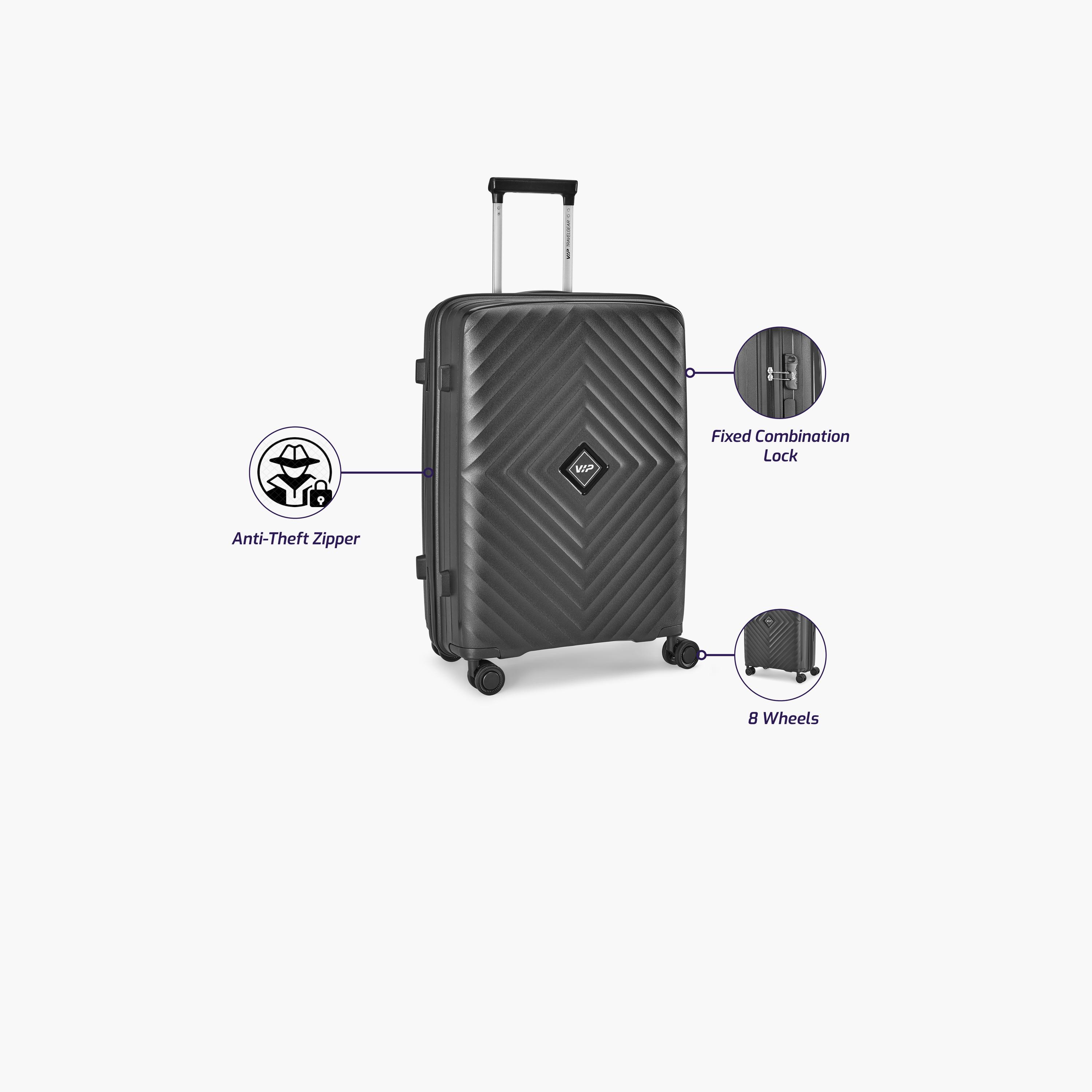 VIP Quad 69 CM Medium Check-in Polycarbonate Hard Sided 4-Wheeler Spinner Trolley Bag with Combination Lock | VIP QUAD-travel-luggagesandbags-luggage-image-7