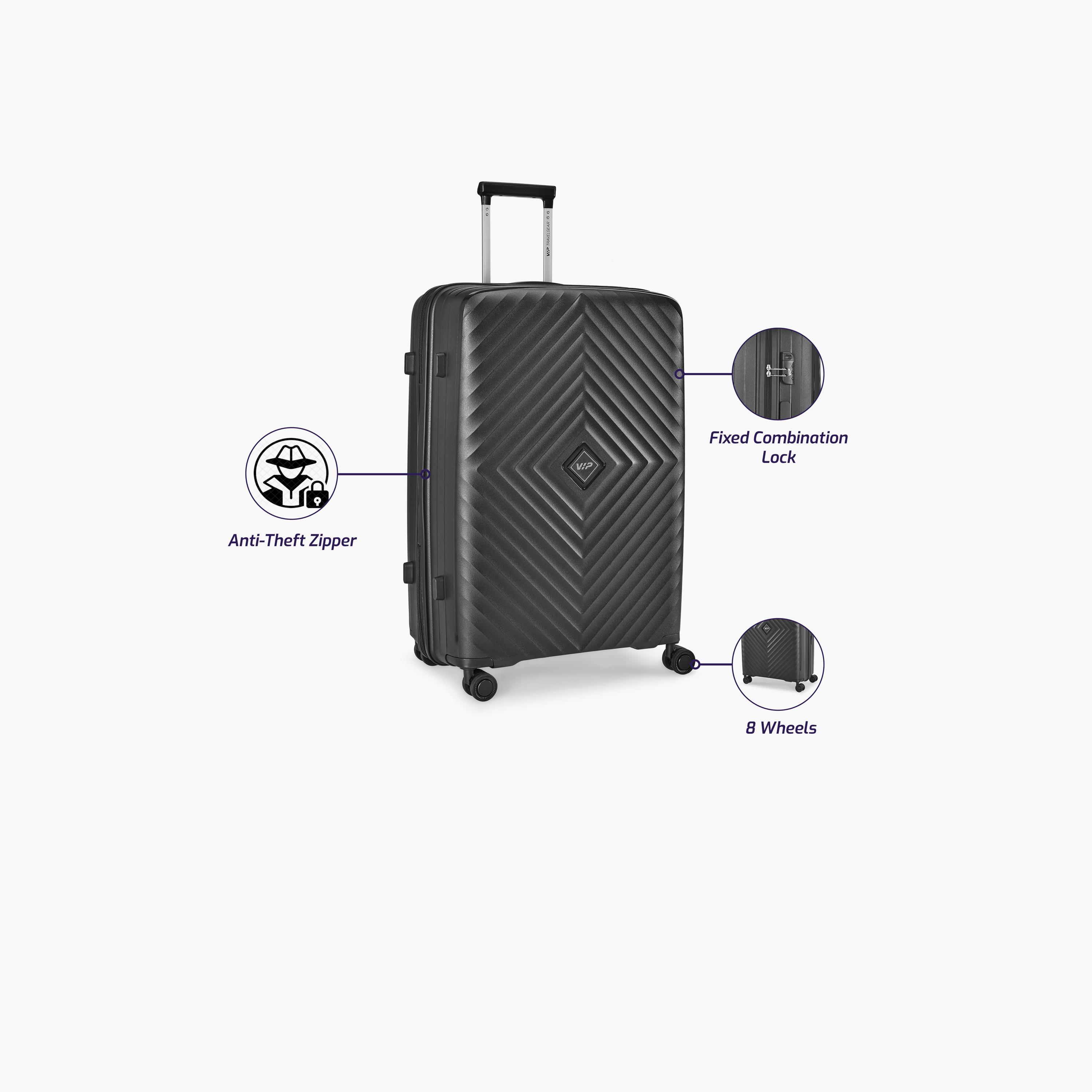 VIP Quad 80 CM Large Check-in Polycarbonate Hard Sided 4-Wheeler Spinner Trolley Bag with Combination Lock | VIP QUAD-travel-luggagesandbags-luggage-image-5