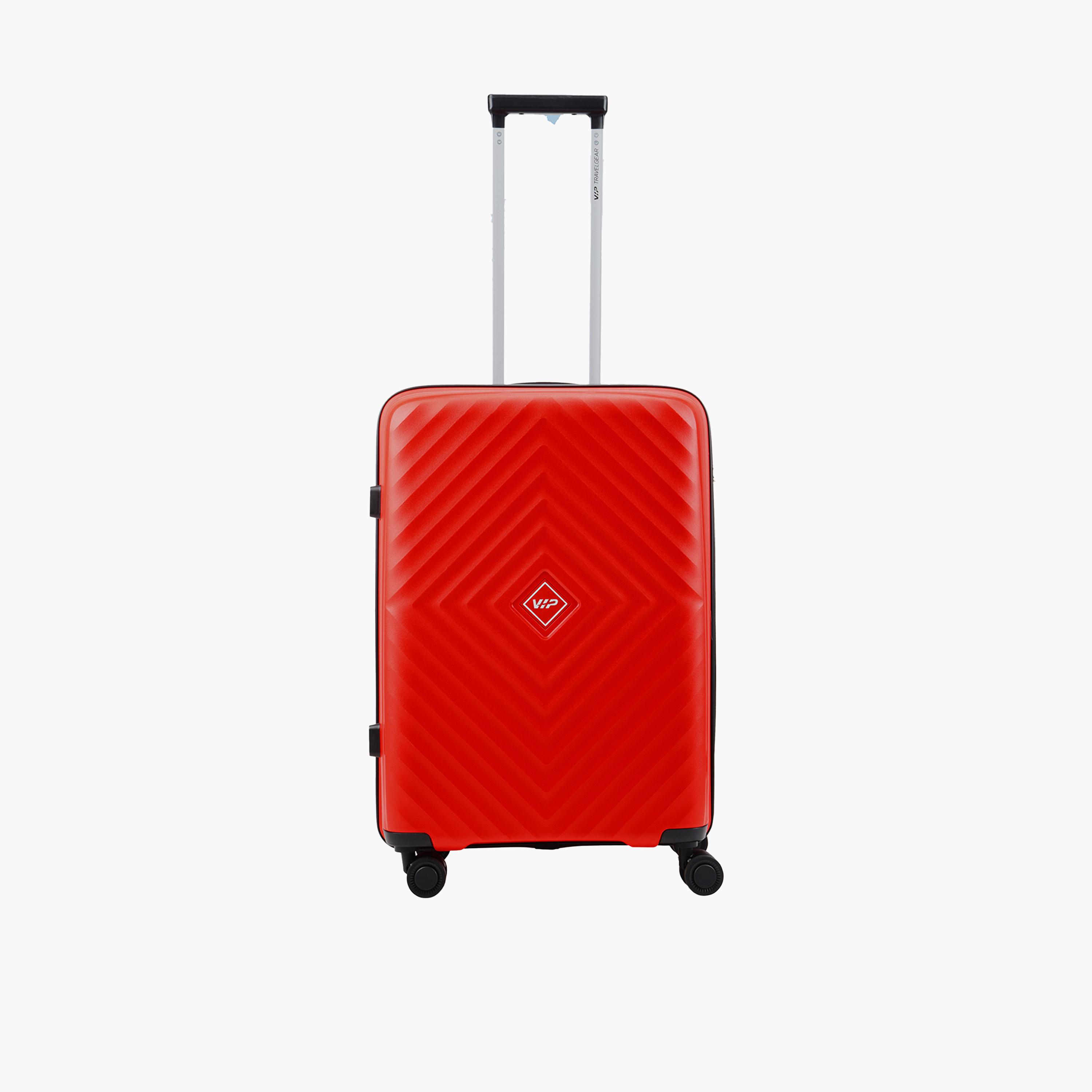 VIP Quad 57 CM Small Cabin Polycarbonate Hard Sided 4-Wheeler Spinner Trolley Bag with Combination Lock | VIP QUAD-travel-luggagesandbags-luggage-image-1