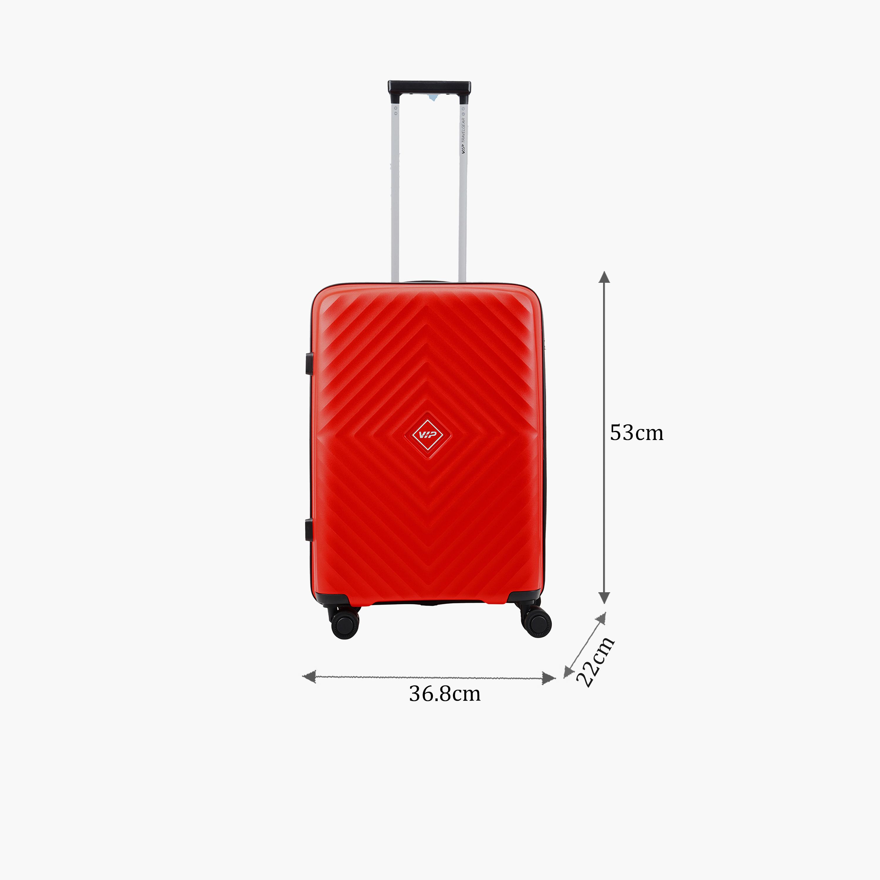 VIP Quad 57 CM Small Cabin Polycarbonate Hard Sided 4-Wheeler Spinner Trolley Bag with Combination Lock | VIP QUAD-travel-luggagesandbags-luggage-image-2