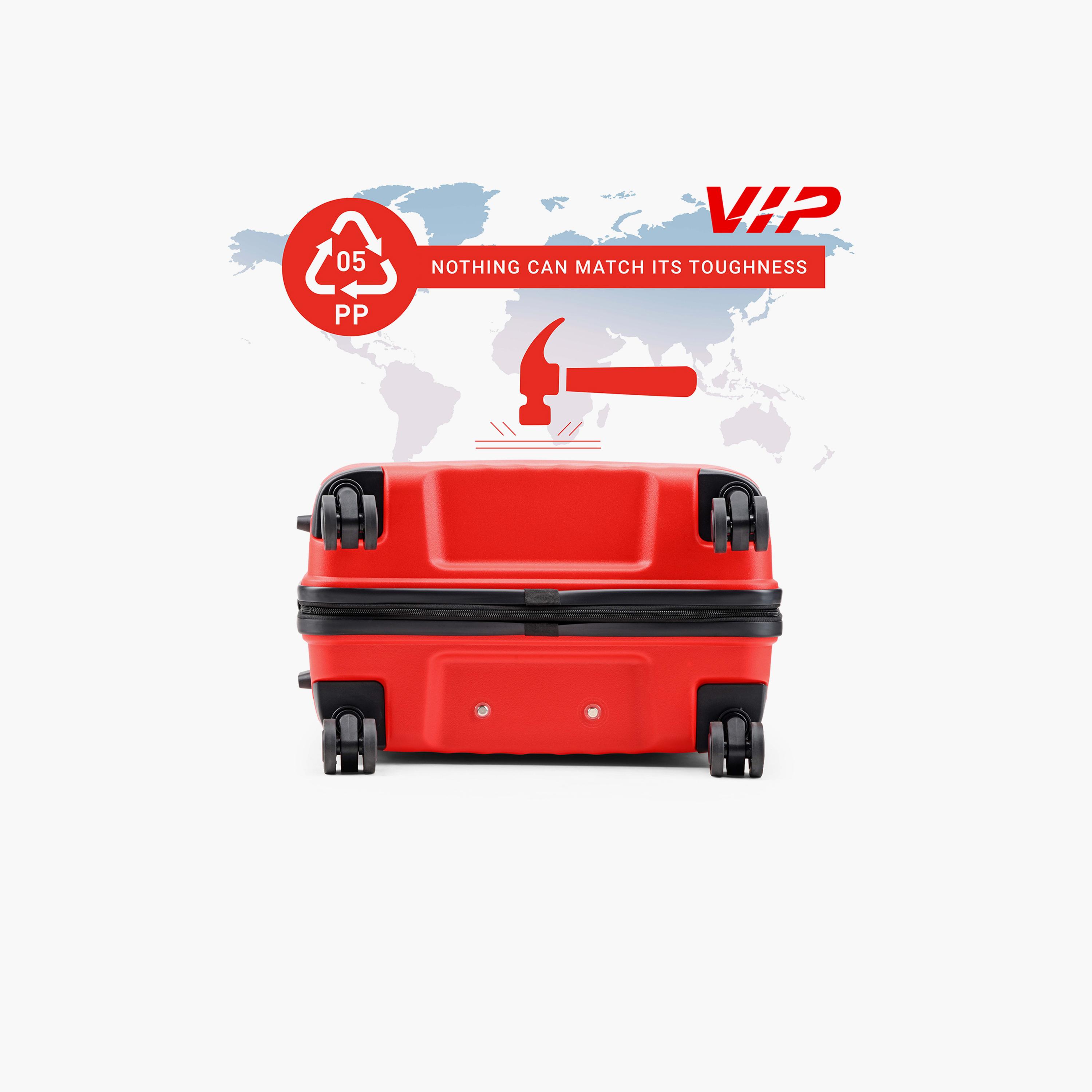 VIP Quad 57 CM Small Cabin Polycarbonate Hard Sided 4-Wheeler Spinner Trolley Bag with Combination Lock | VIP QUAD-travel-luggagesandbags-luggage-image-5