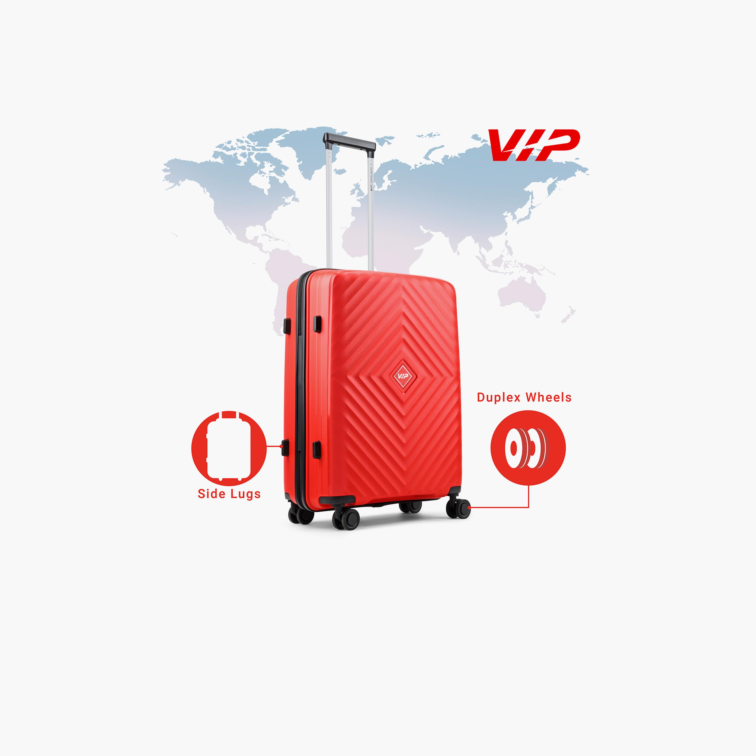 VIP Quad 57 CM Small Cabin Polycarbonate Hard Sided 4-Wheeler Spinner Trolley Bag with Combination Lock | VIP QUAD-travel-luggagesandbags-luggage-image-6