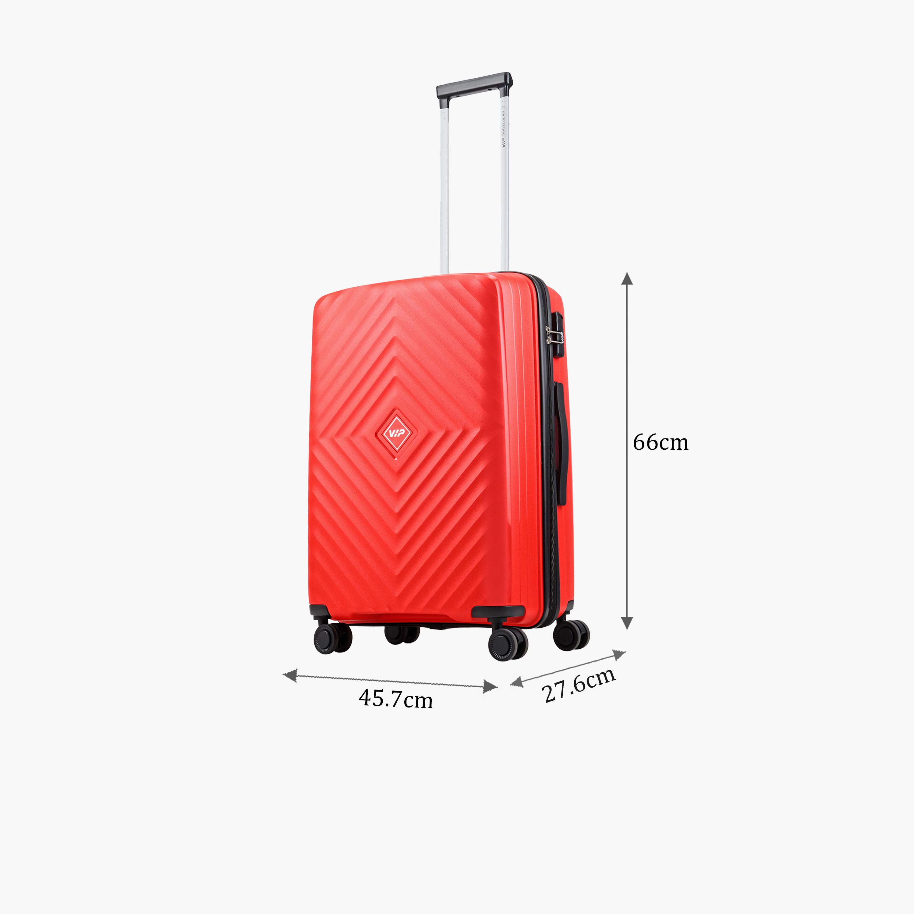 VIP Quad 69 CM Medium Check-in Polycarbonate Hard Sided 4-Wheeler Spinner Trolley Bag with Combination Lock | VIP QUAD-travel-luggagesandbags-luggage-image-2
