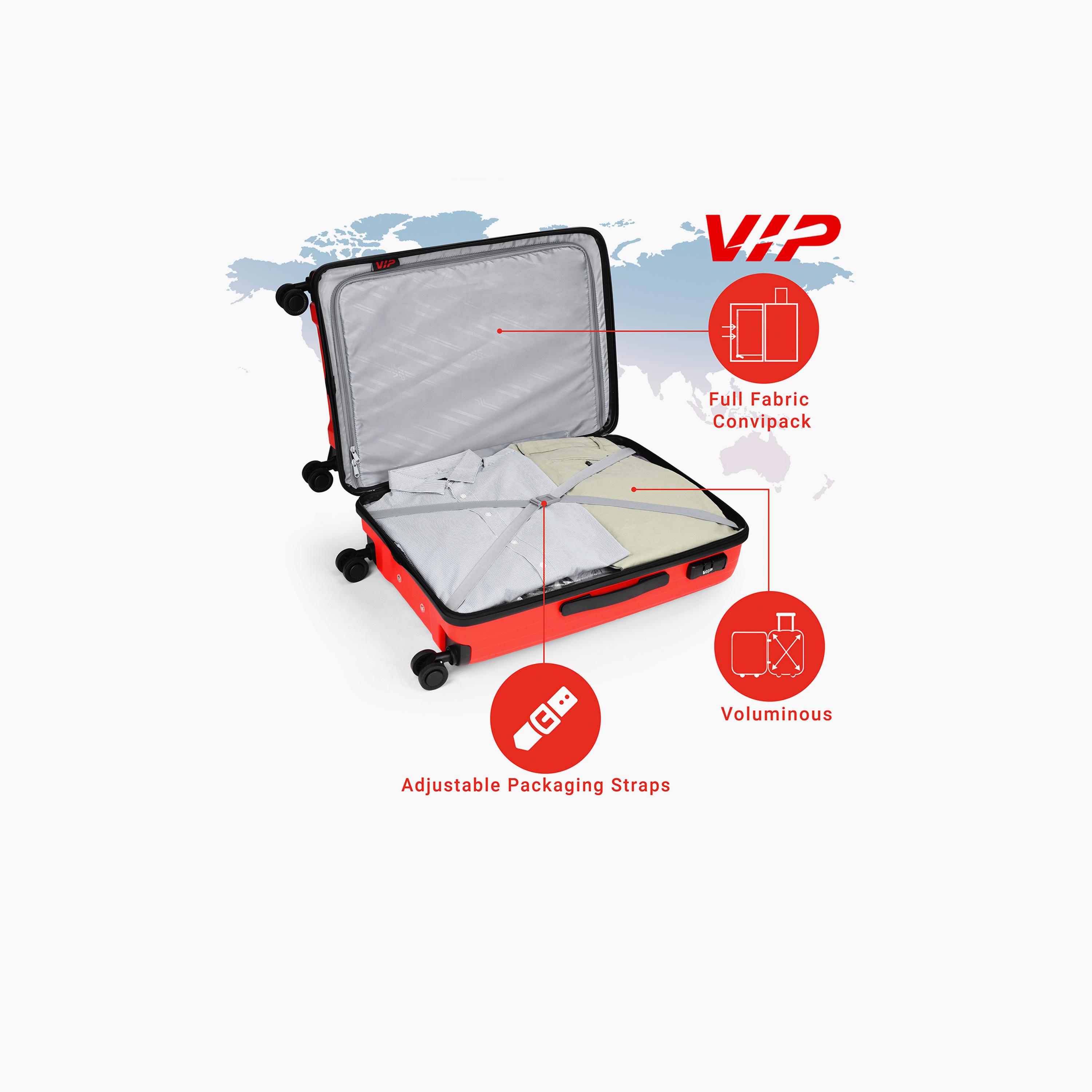 VIP Quad 69 CM Medium Check-in Polycarbonate Hard Sided 4-Wheeler Spinner Trolley Bag with Combination Lock | VIP QUAD-travel-luggagesandbags-luggage-image-5