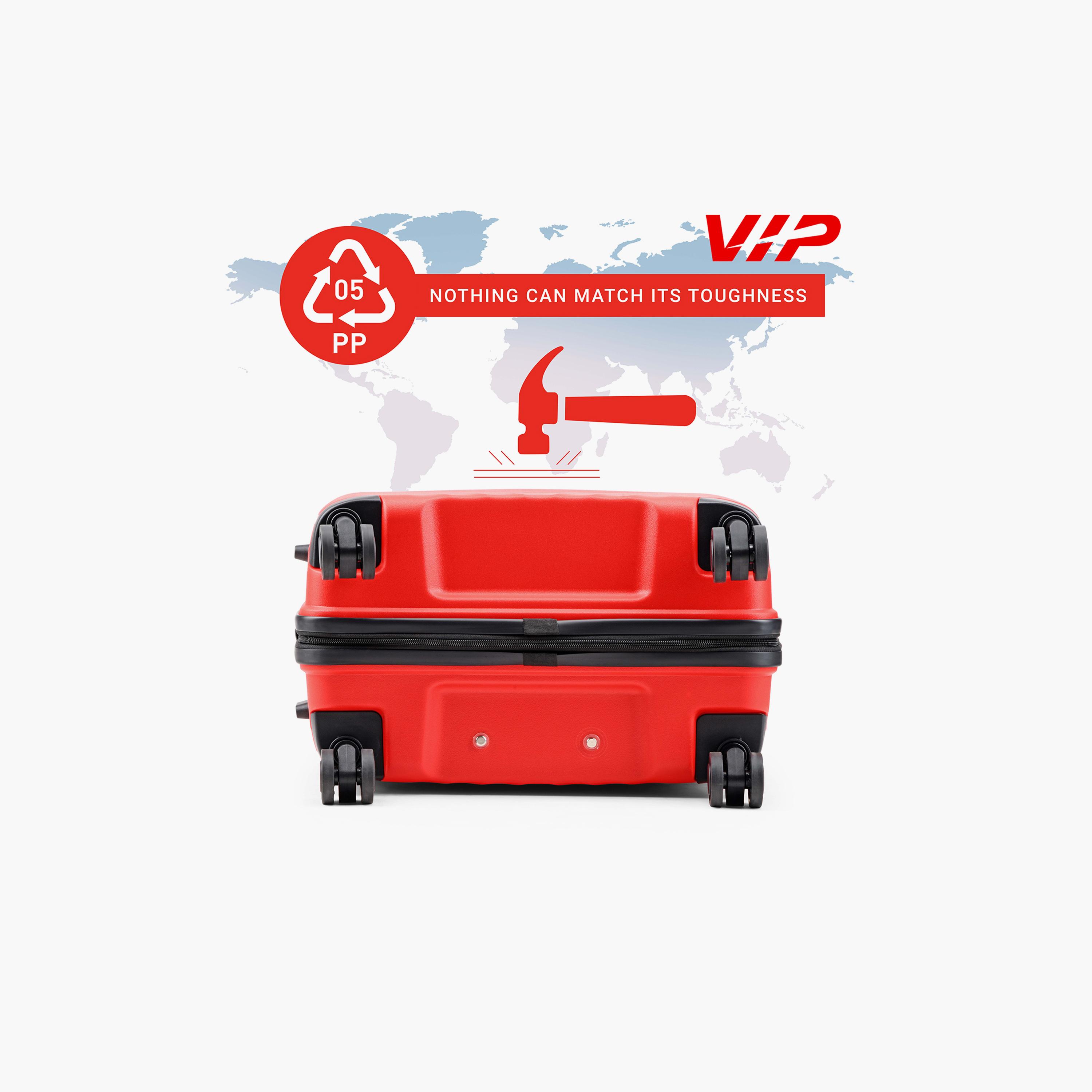 VIP Quad 69 CM Medium Check-in Polycarbonate Hard Sided 4-Wheeler Spinner Trolley Bag with Combination Lock | VIP QUAD-travel-luggagesandbags-luggage-image-6