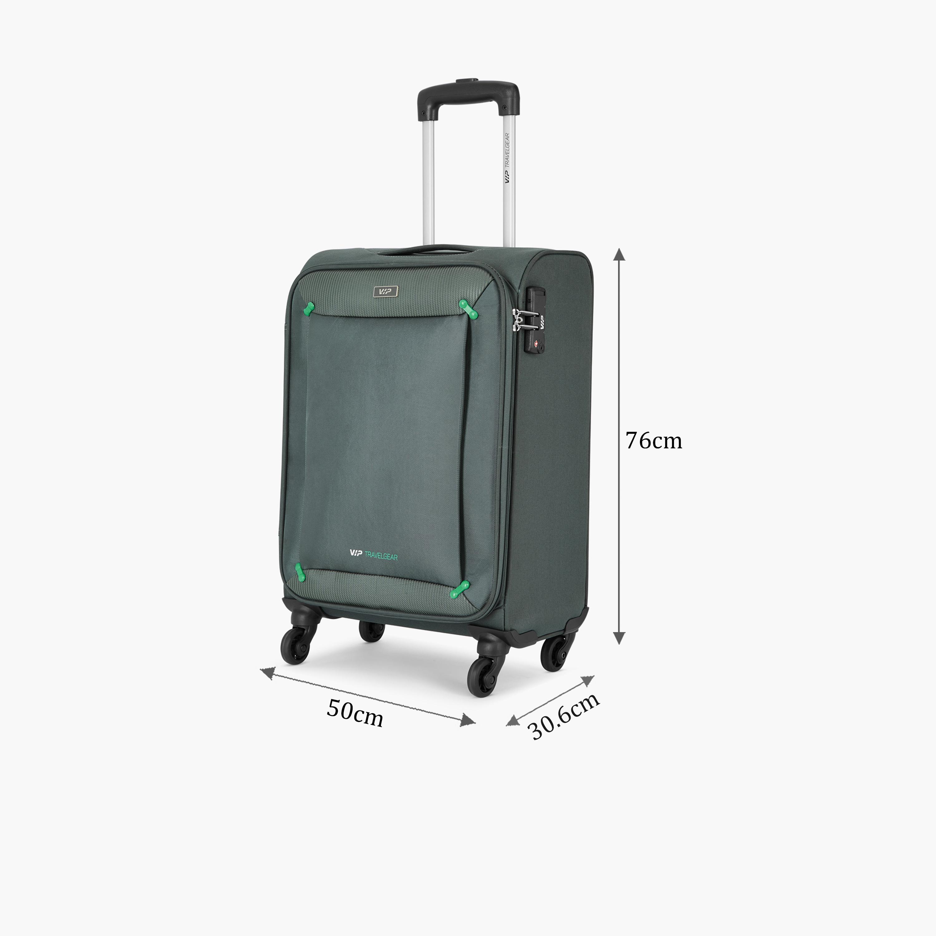 VIP Staple Plus 80 CM Large Check-in Nylon Soft Sided 4-Wheeler Spinner Trolley Bag with Combination Lock | VIP STAPLE PLUS-travel-luggagesandbags-luggage-image-2