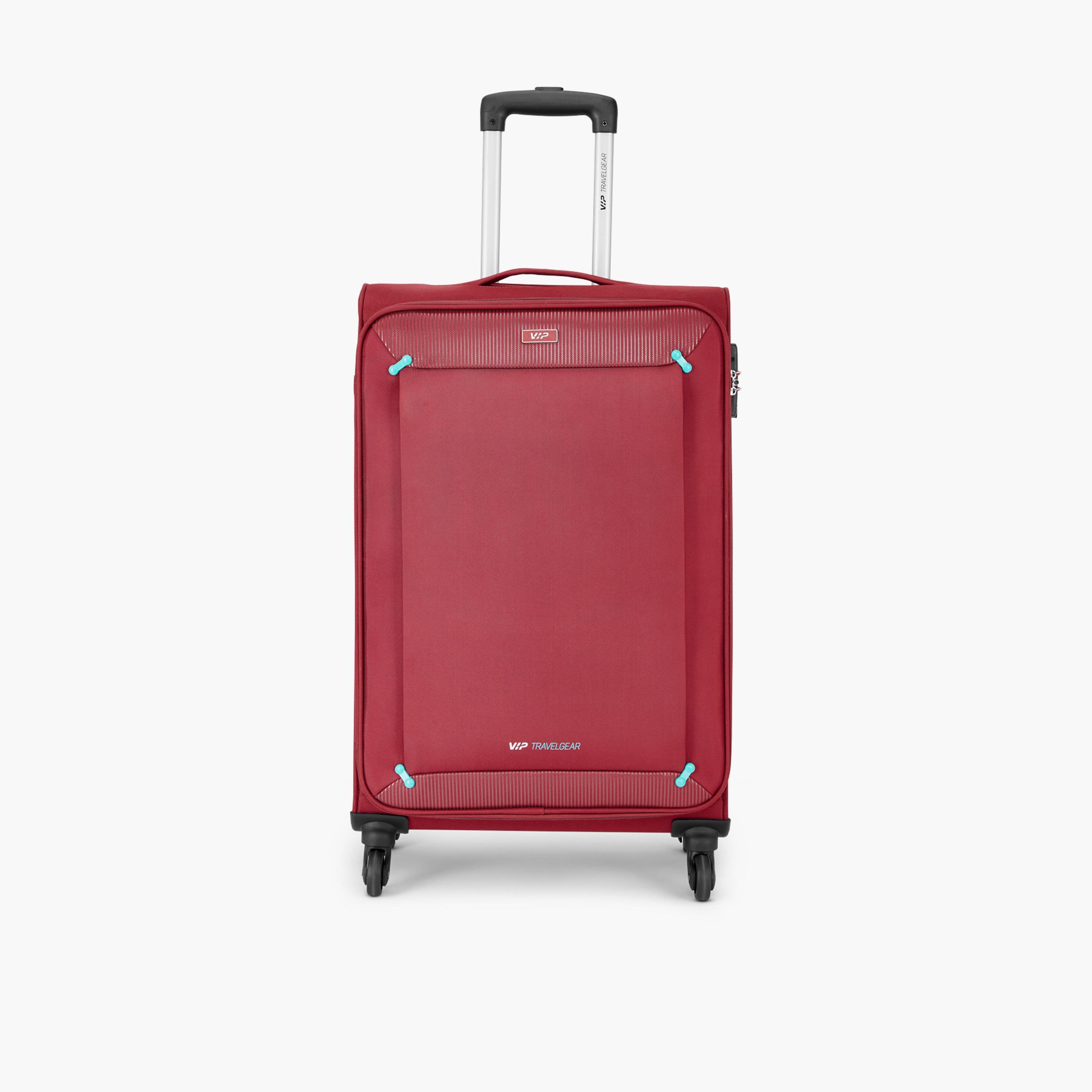 VIP Staple Plus 69 CM Medium Check-in Nylon Soft Sided 4-Wheeler Spinner Trolley Bag with Combination Lock | VIP STAPLE PLUS-travel-luggagesandbags-luggage-image-1