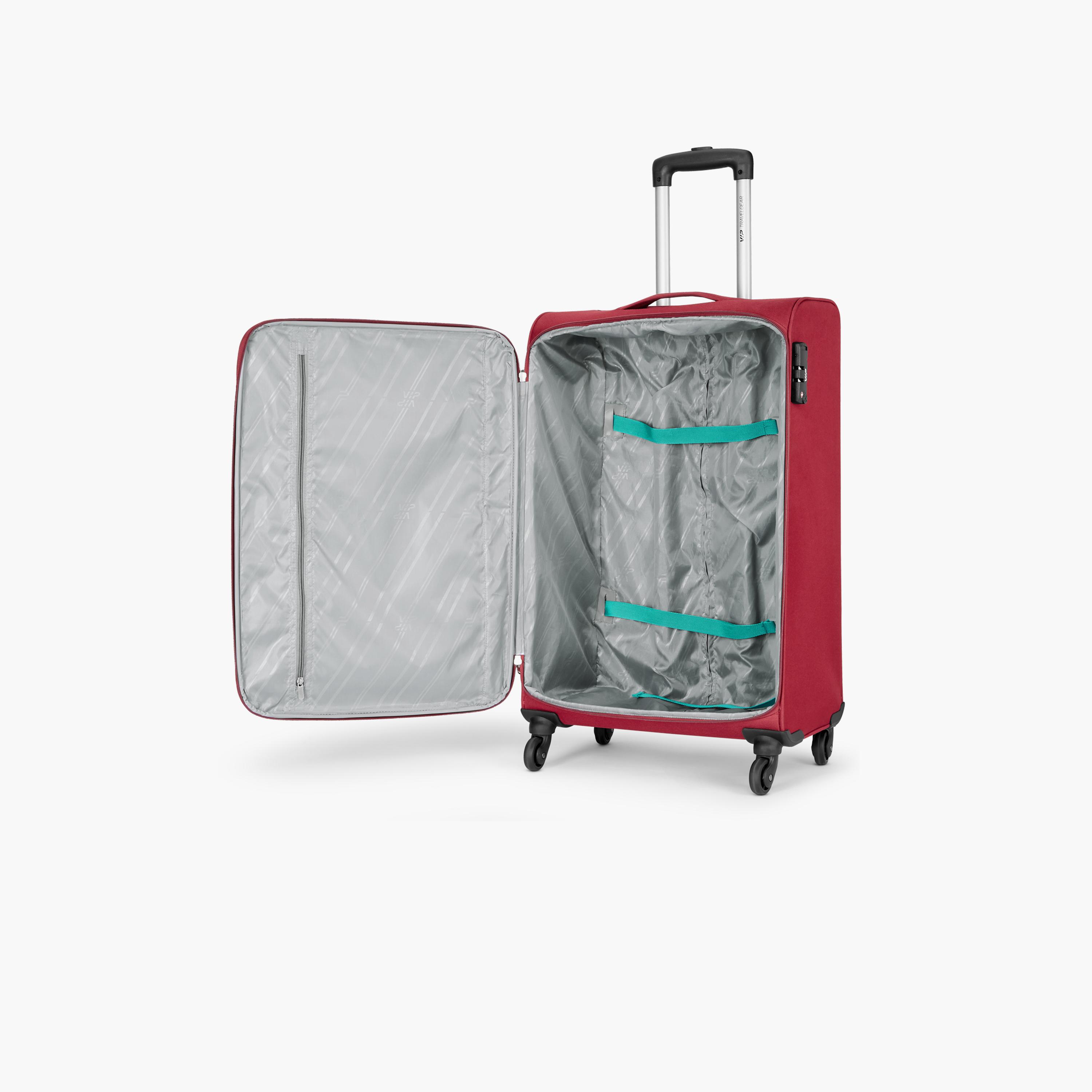 VIP Staple Plus 69 CM Medium Check-in Nylon Soft Sided 4-Wheeler Spinner Trolley Bag with Combination Lock | VIP STAPLE PLUS-travel-luggagesandbags-luggage-image-5