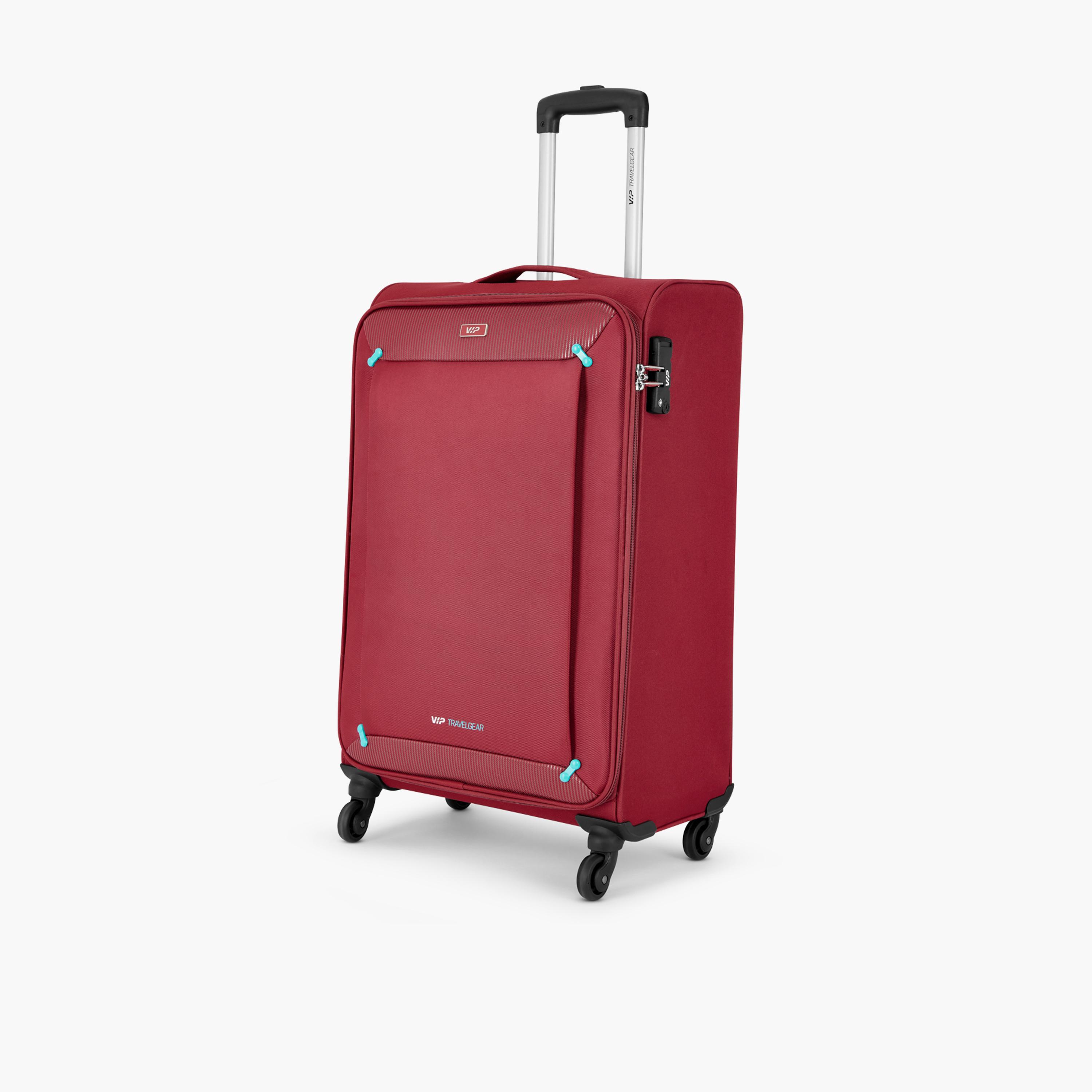 VIP Staple Plus 69 CM Medium Check-in Nylon Soft Sided 4-Wheeler Spinner Trolley Bag with Combination Lock | VIP STAPLE PLUS-travel-luggagesandbags-luggage-image-8