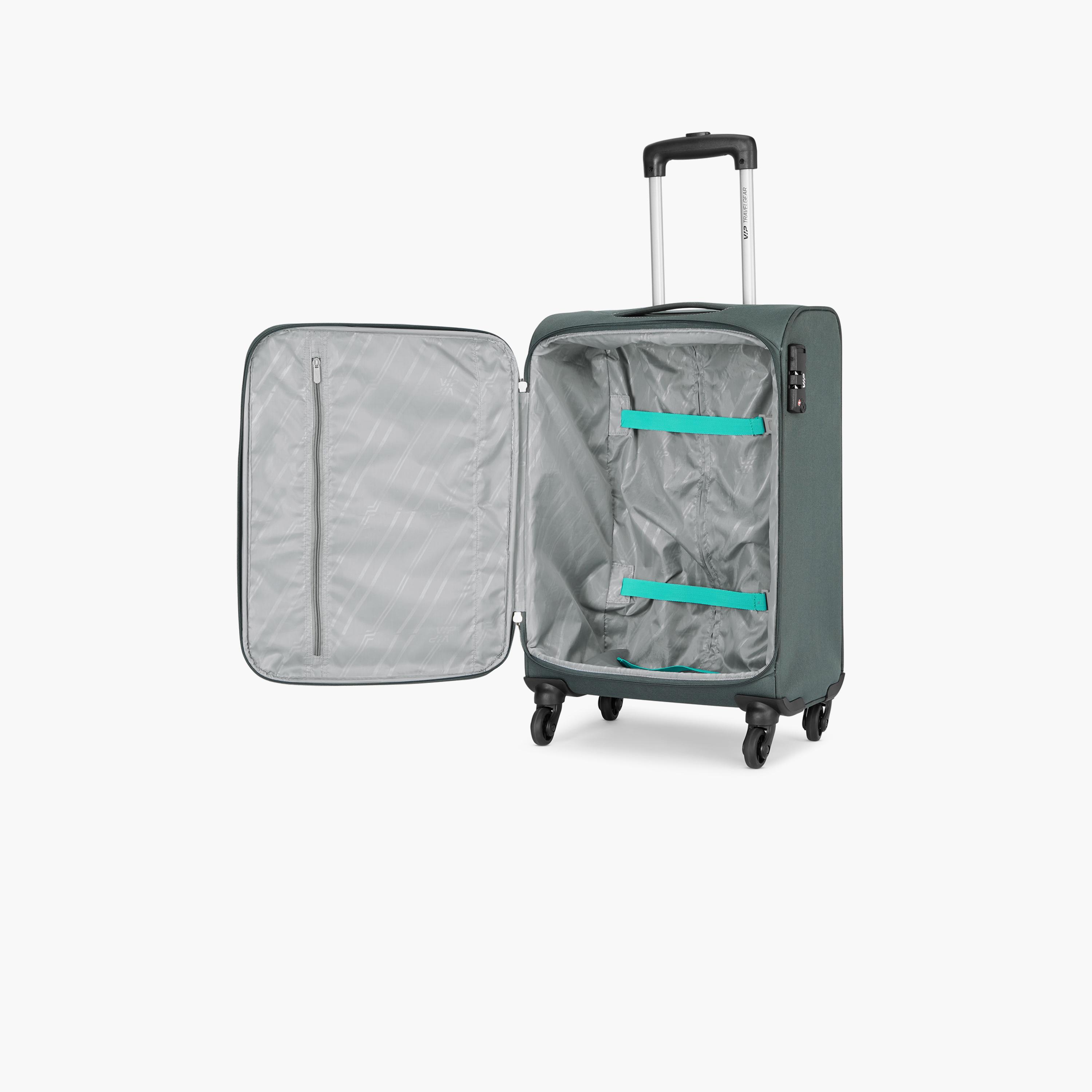 VIP Staple Plus 57 CM Small Cabin Nylon Soft Sided 4-Wheeler Spinner Trolley Bag with Combination Lock | VIP STAPLE PLUS-travel-luggagesandbags-luggage-image-7