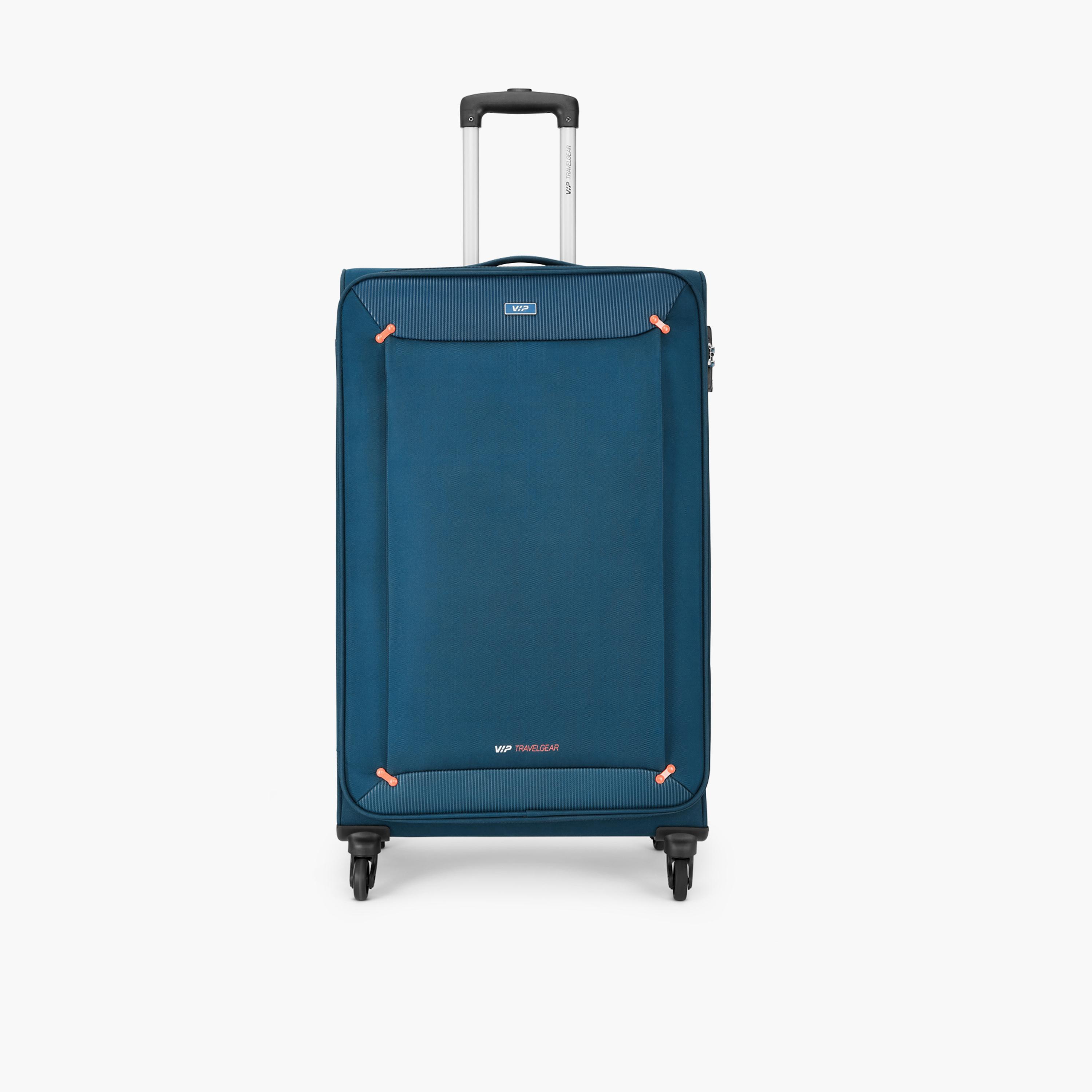 VIP Staple Plus 69 CM Medium Check-in Nylon Soft Sided 4-Wheeler Spinner Trolley Bag with Combination Lock | VIP STAPLE PLUS-travel-luggagesandbags-luggage-image-1