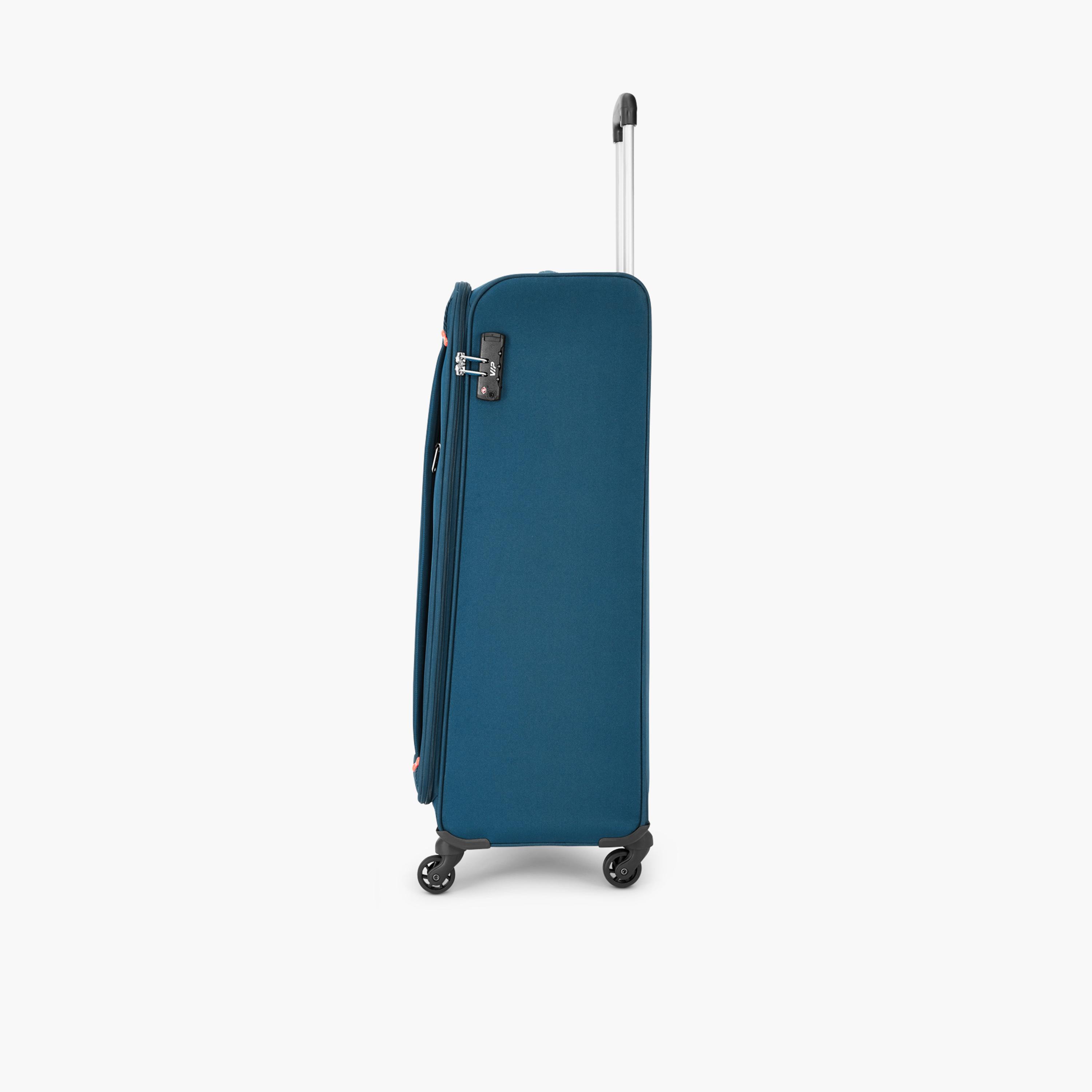VIP Staple Plus 69 CM Medium Check-in Nylon Soft Sided 4-Wheeler Spinner Trolley Bag with Combination Lock | VIP STAPLE PLUS-travel-luggagesandbags-luggage-image-5