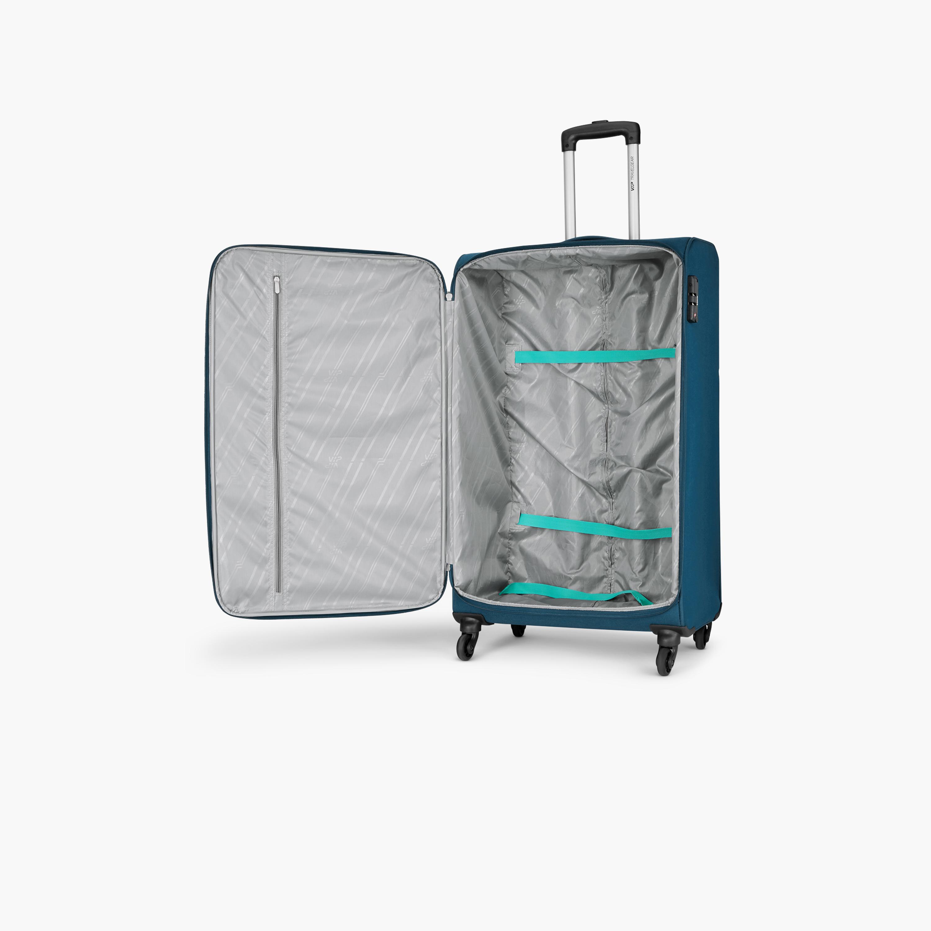 VIP Staple Plus 69 CM Medium Check-in Nylon Soft Sided 4-Wheeler Spinner Trolley Bag with Combination Lock | VIP STAPLE PLUS-travel-luggagesandbags-luggage-image-6