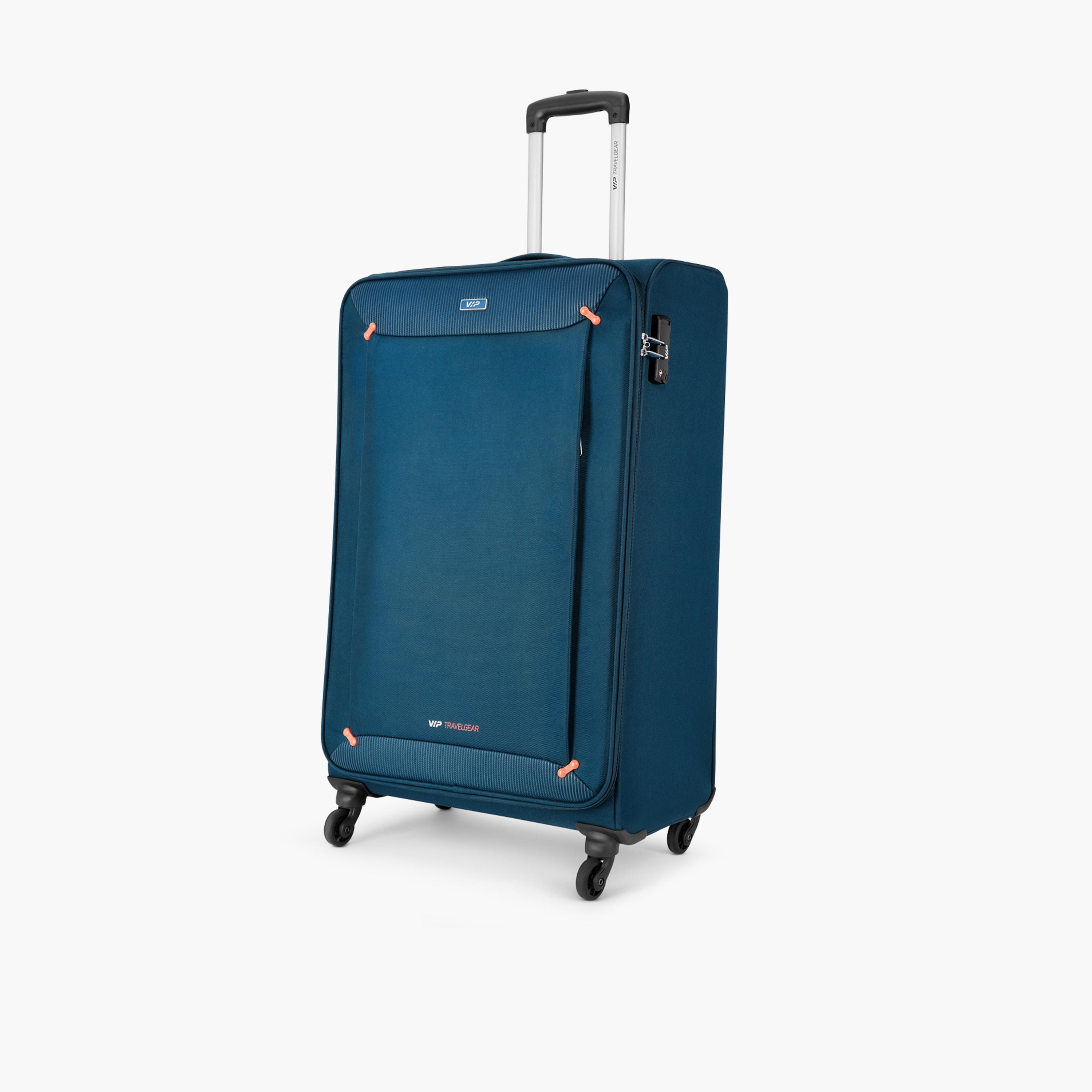 VIP Staple Plus 69 CM Medium Check-in Nylon Soft Sided 4-Wheeler Spinner Trolley Bag with Combination Lock | VIP STAPLE PLUS-travel-luggagesandbags-luggage-image-7