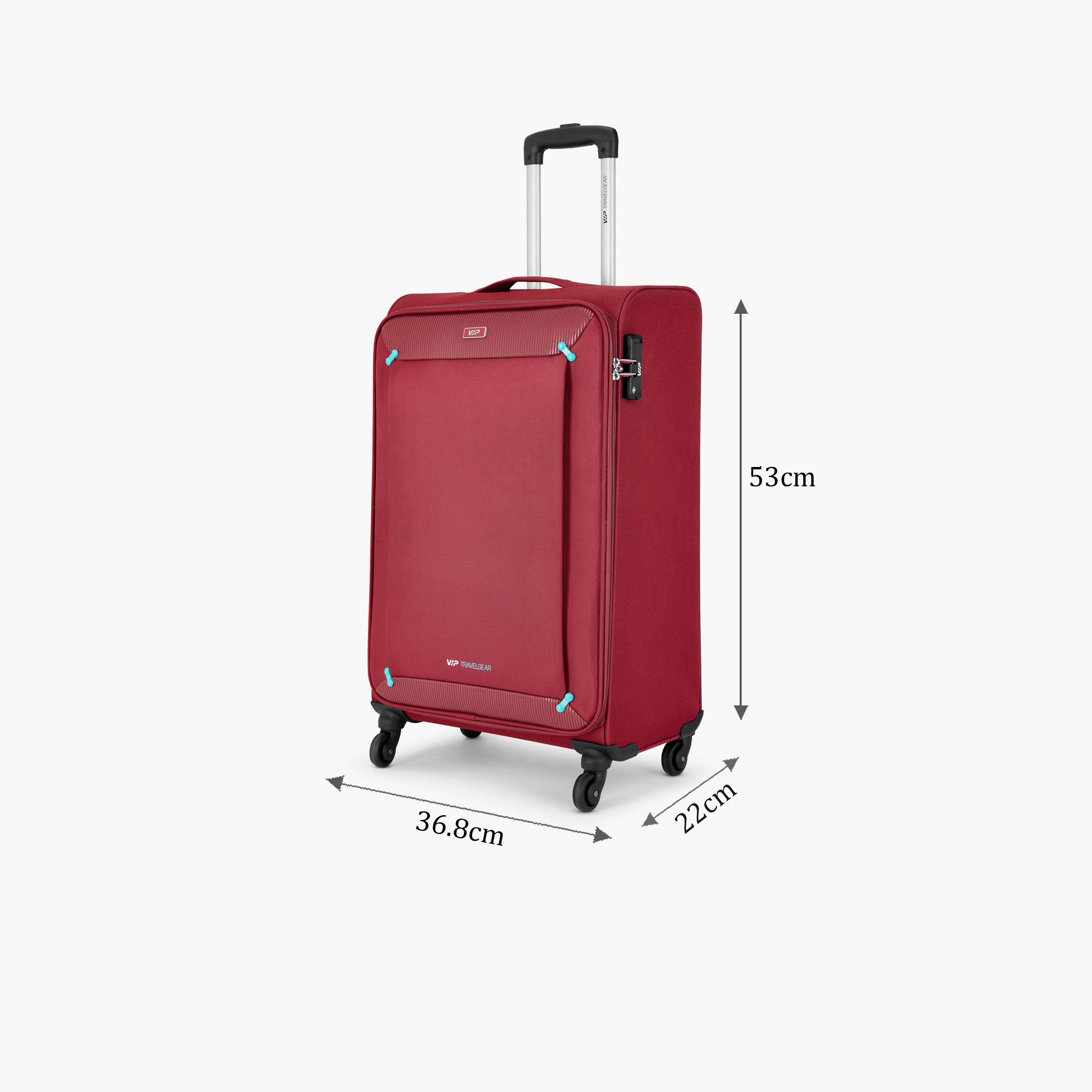 VIP Staple Plus 57 CM Small Cabin Nylon Soft Sided 4-Wheeler Spinner Trolley Bag with Combination Lock | VIP STAPLE PLUS-travel-luggagesandbags-luggage-image-2