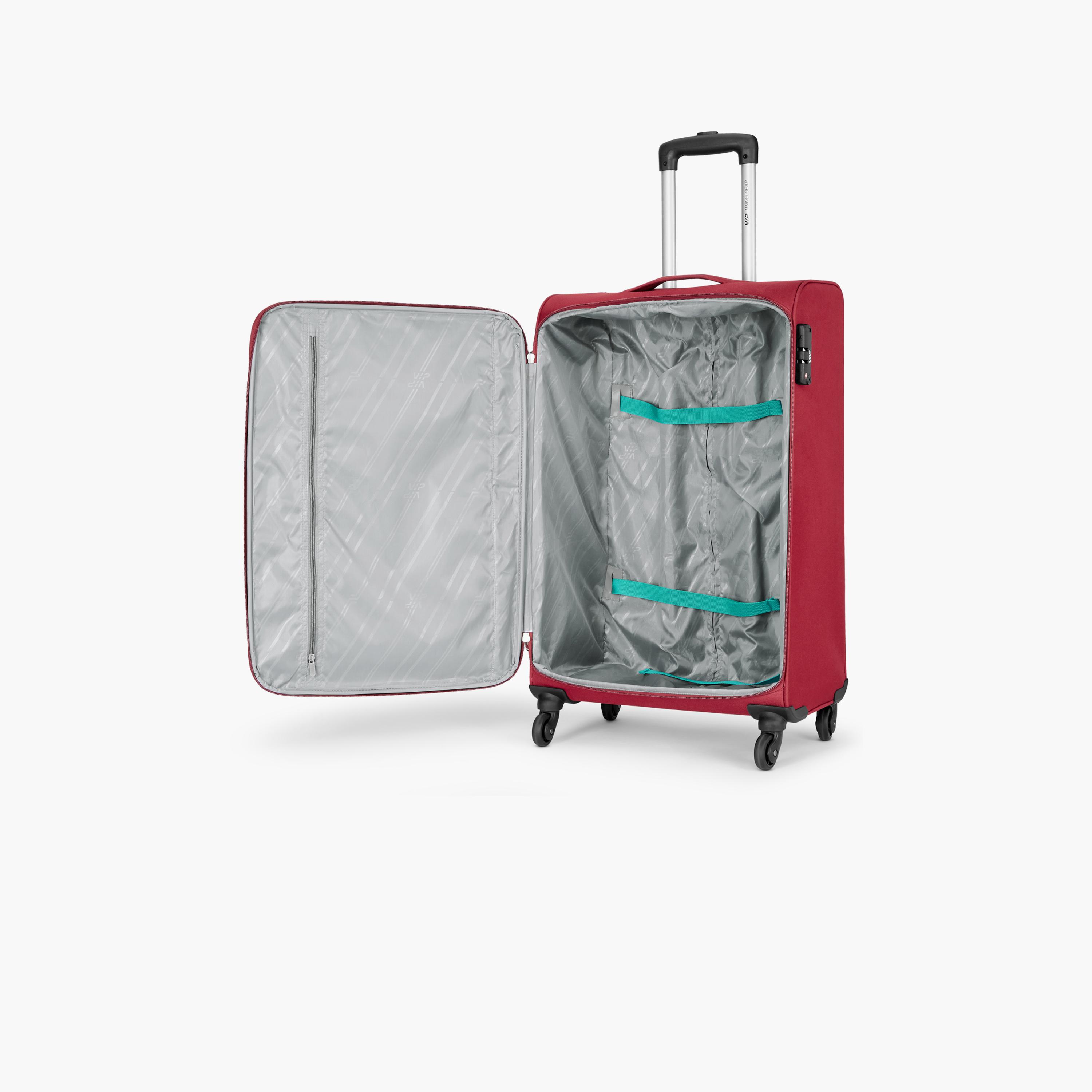 VIP Staple Plus 57 CM Small Cabin Nylon Soft Sided 4-Wheeler Spinner Trolley Bag with Combination Lock | VIP STAPLE PLUS-travel-luggagesandbags-luggage-image-5
