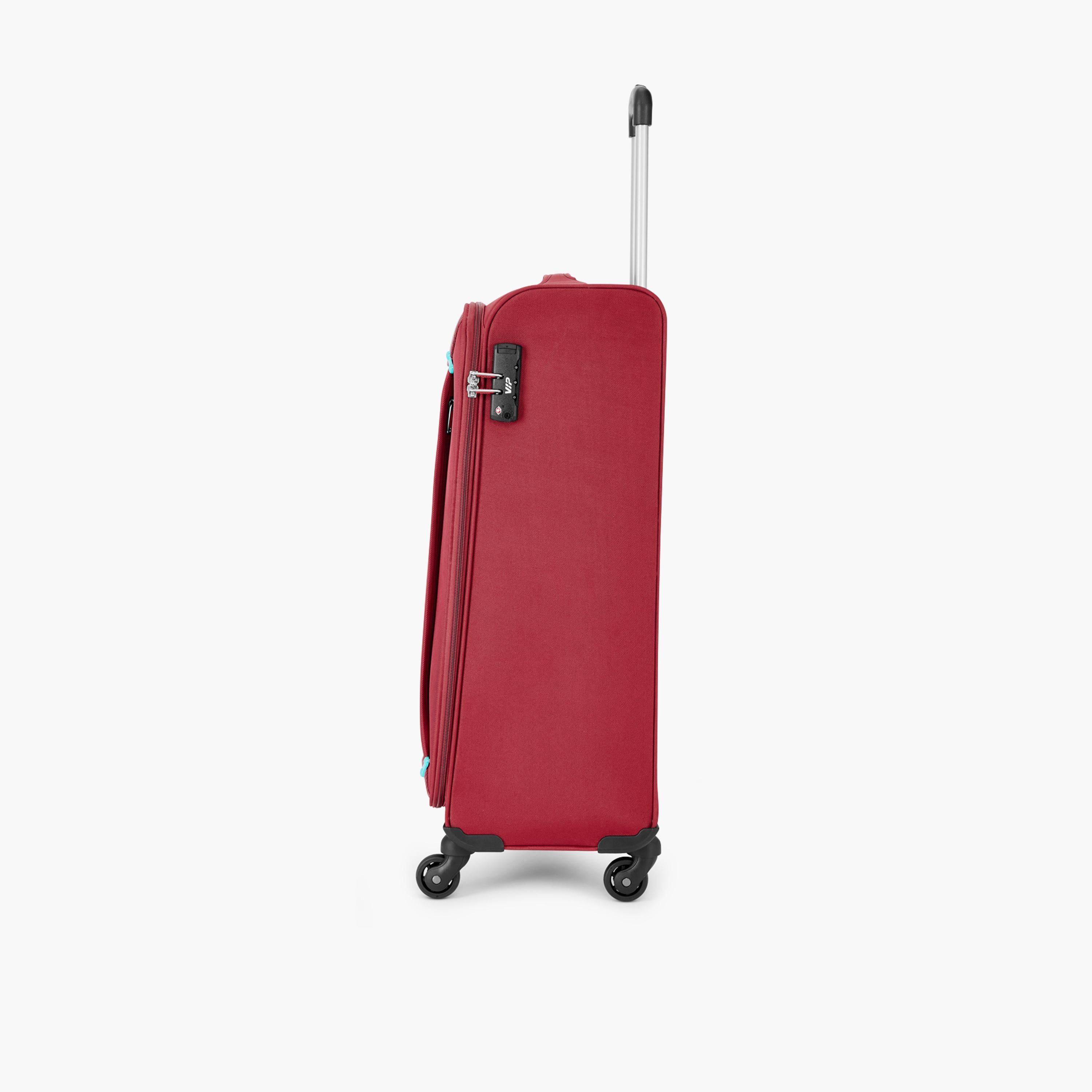 VIP Staple Plus 57 CM Small Cabin Nylon Soft Sided 4-Wheeler Spinner Trolley Bag with Combination Lock | VIP STAPLE PLUS-travel-luggagesandbags-luggage-image-6