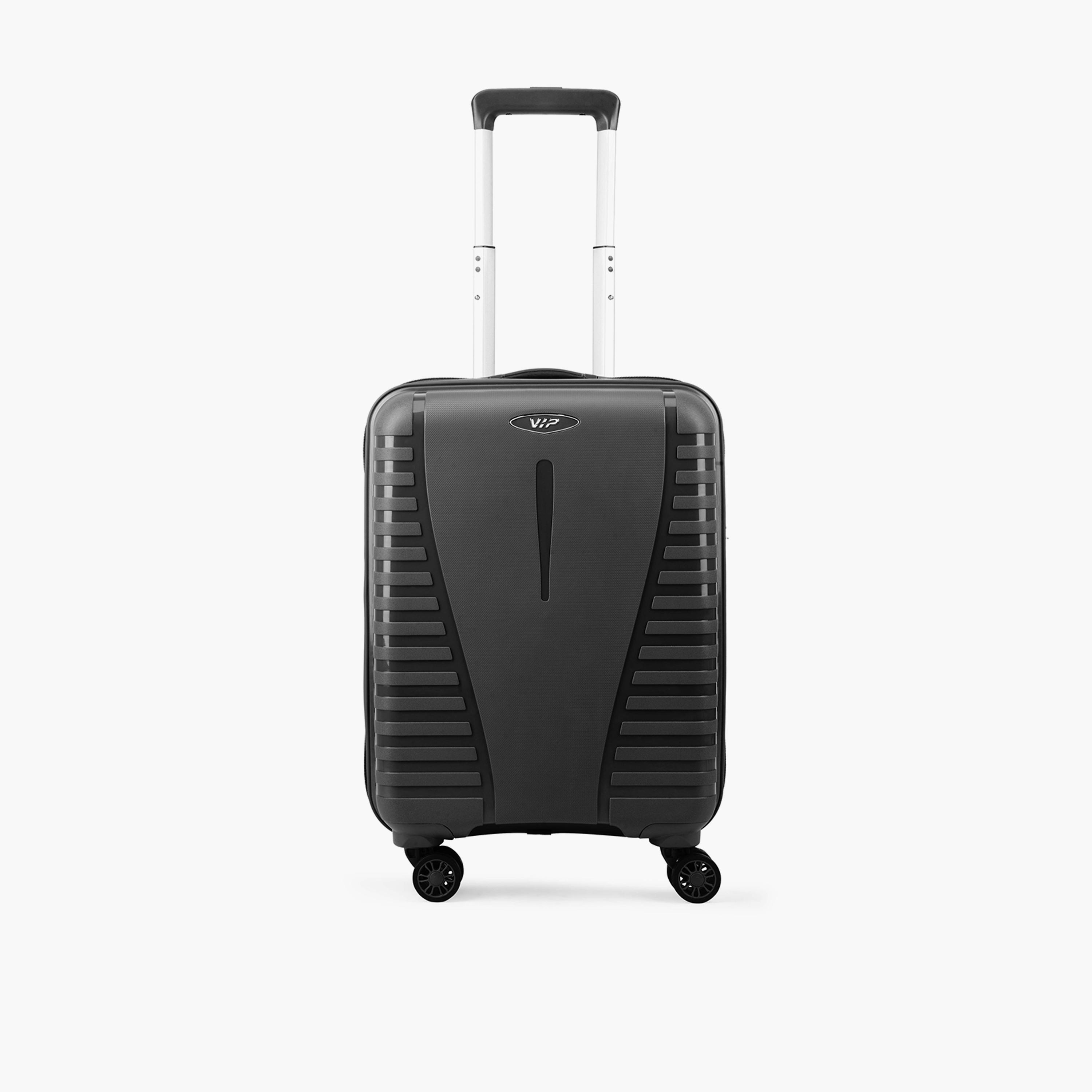 VIP Quest Plus 55 CM Small Cabin Polycarbonate Hard Sided 4-Wheeler Spinner Trolley Bag with TSA-approved Combination Lock | VIP QUEST PLUS-travel-luggagesandbags-luggage-image-1