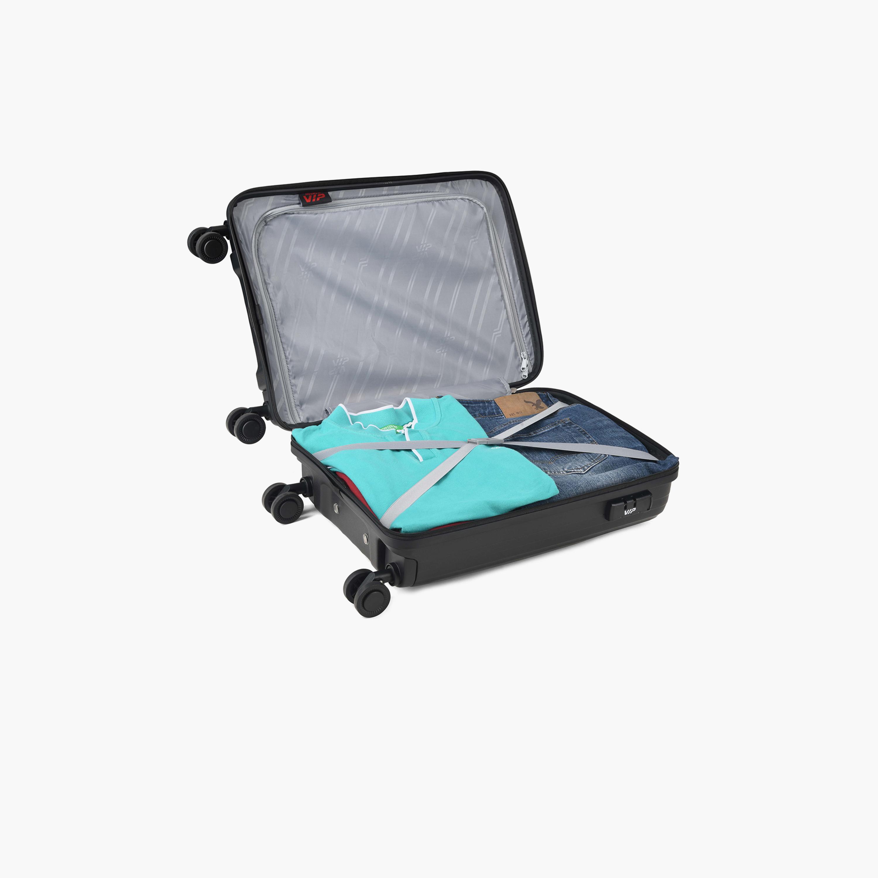VIP Quest Plus 55 CM Small Cabin Polycarbonate Hard Sided 4-Wheeler Spinner Trolley Bag with TSA-approved Combination Lock | VIP QUEST PLUS-travel-luggagesandbags-luggage-image-5