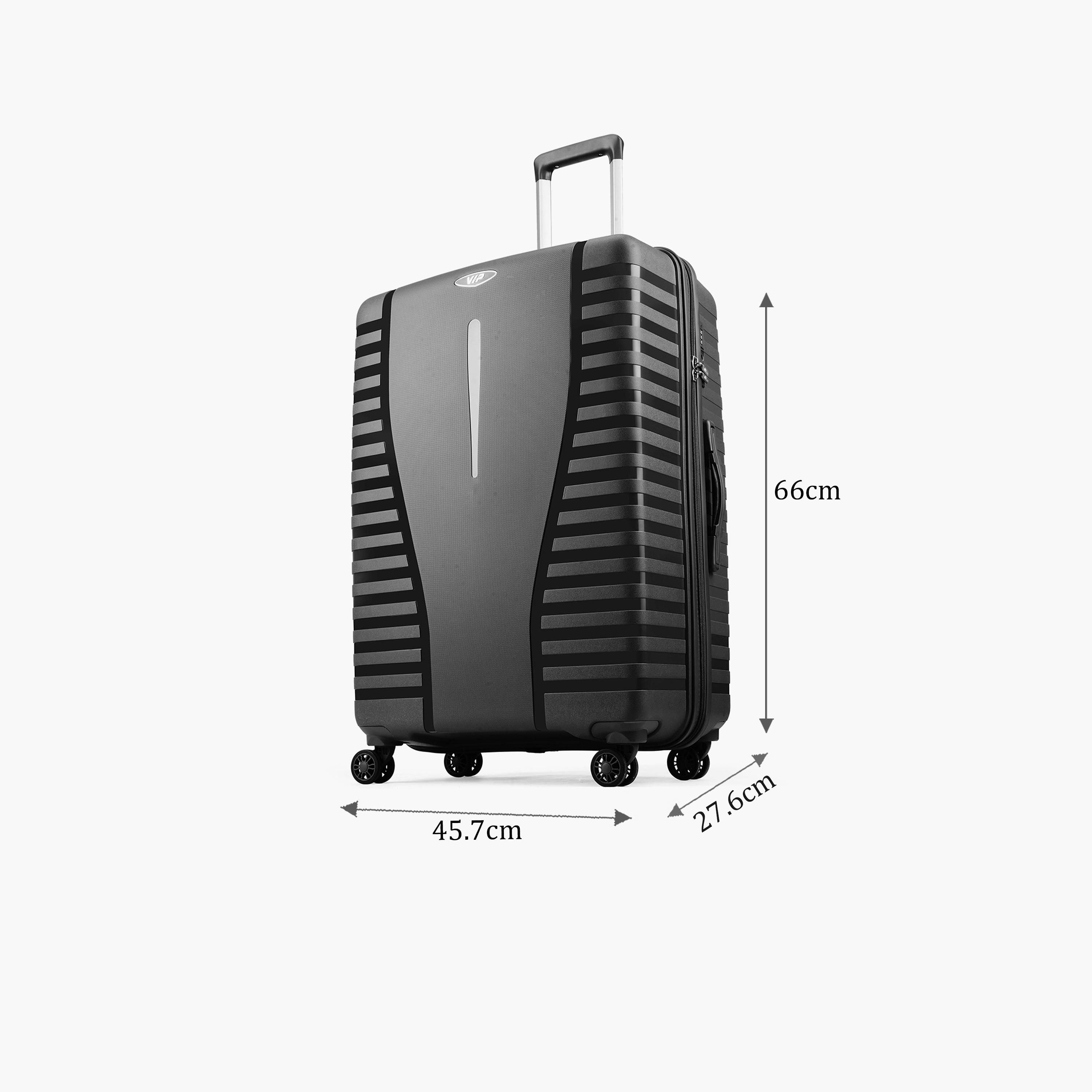 VIP Quest Plus 66 CM Medium Check-in Polycarbonate Hard Sided 4-Wheeler Spinner Trolley Bag with TSA-approved Combination Lock | VIP QUEST PLUS-travel-luggagesandbags-luggage-image-2