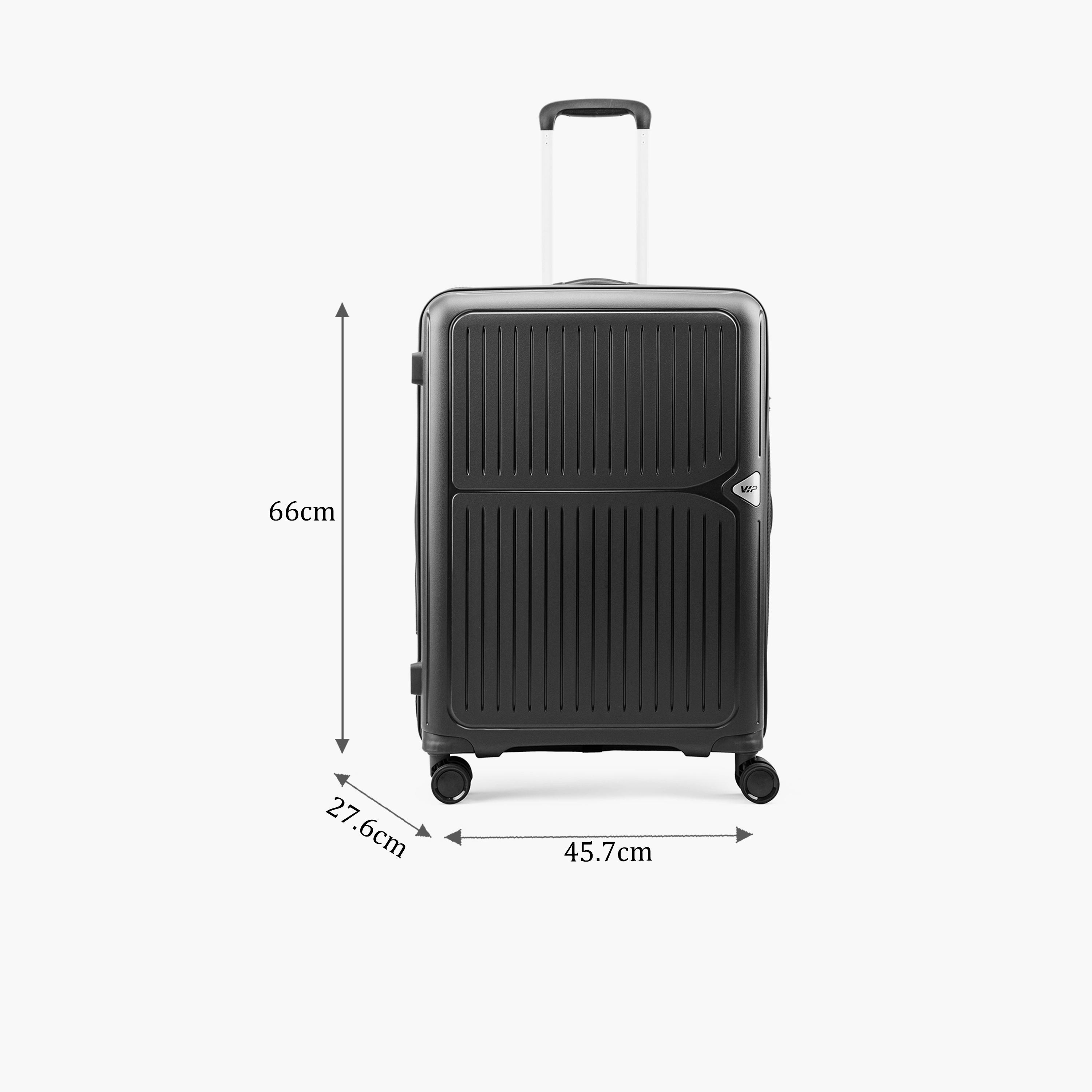 VIP Locus Max 67 CM Medium Check-in Polycarbonate Hard Sided 4-Wheeler Spinner Trolley Bag with TSA-approved Combination Lock | VIP LOCUS MAX-travel-luggagesandbags-luggage-image-2