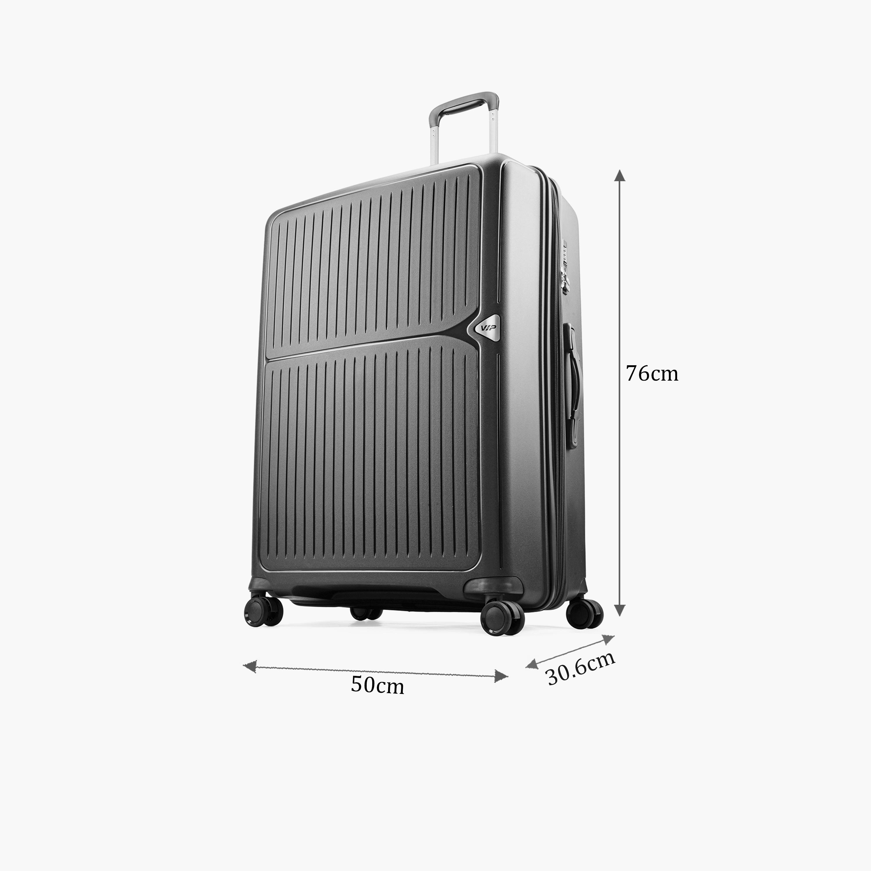 VIP Locus Max 79 CM Large Check-in Polycarbonate Hard Sided 4-Wheeler Spinner Trolley Bag with TSA-approved Combination Lock | VIP LOCUS MAX-travel-luggagesandbags-luggage-image-2