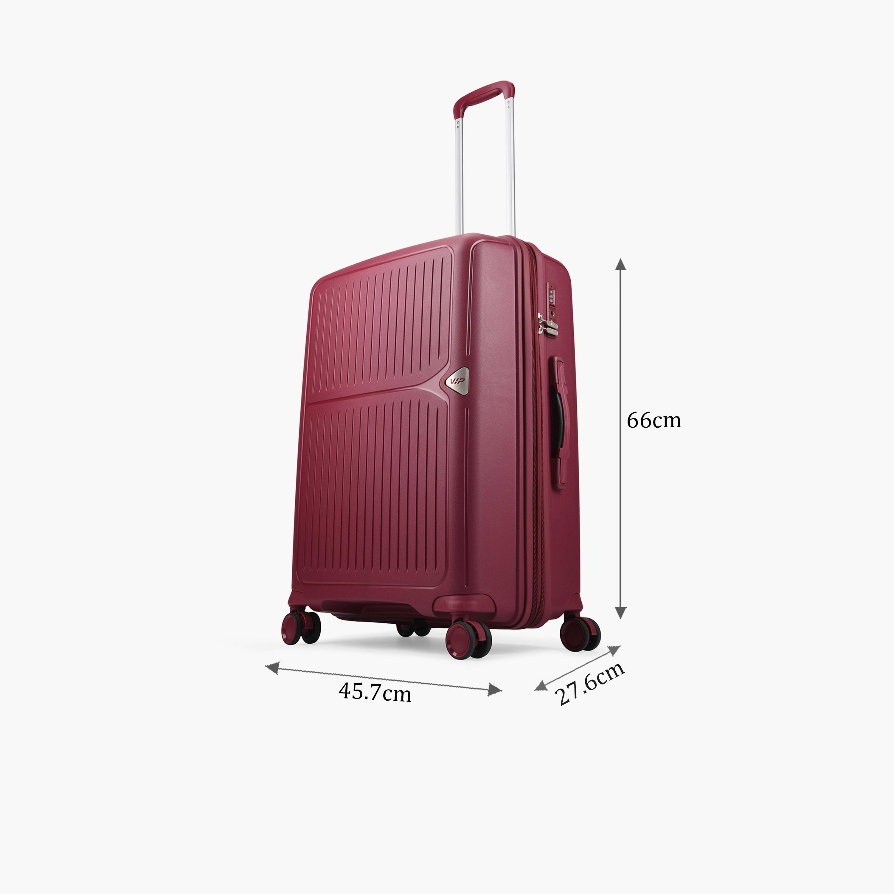 VIP Locus Max 67 CM Medium Check-in Polycarbonate Hard Sided 4-Wheeler Spinner Trolley Bag with TSA-approved Combination Lock | VIP LOCUS MAX-travel-luggagesandbags-luggage-image-2