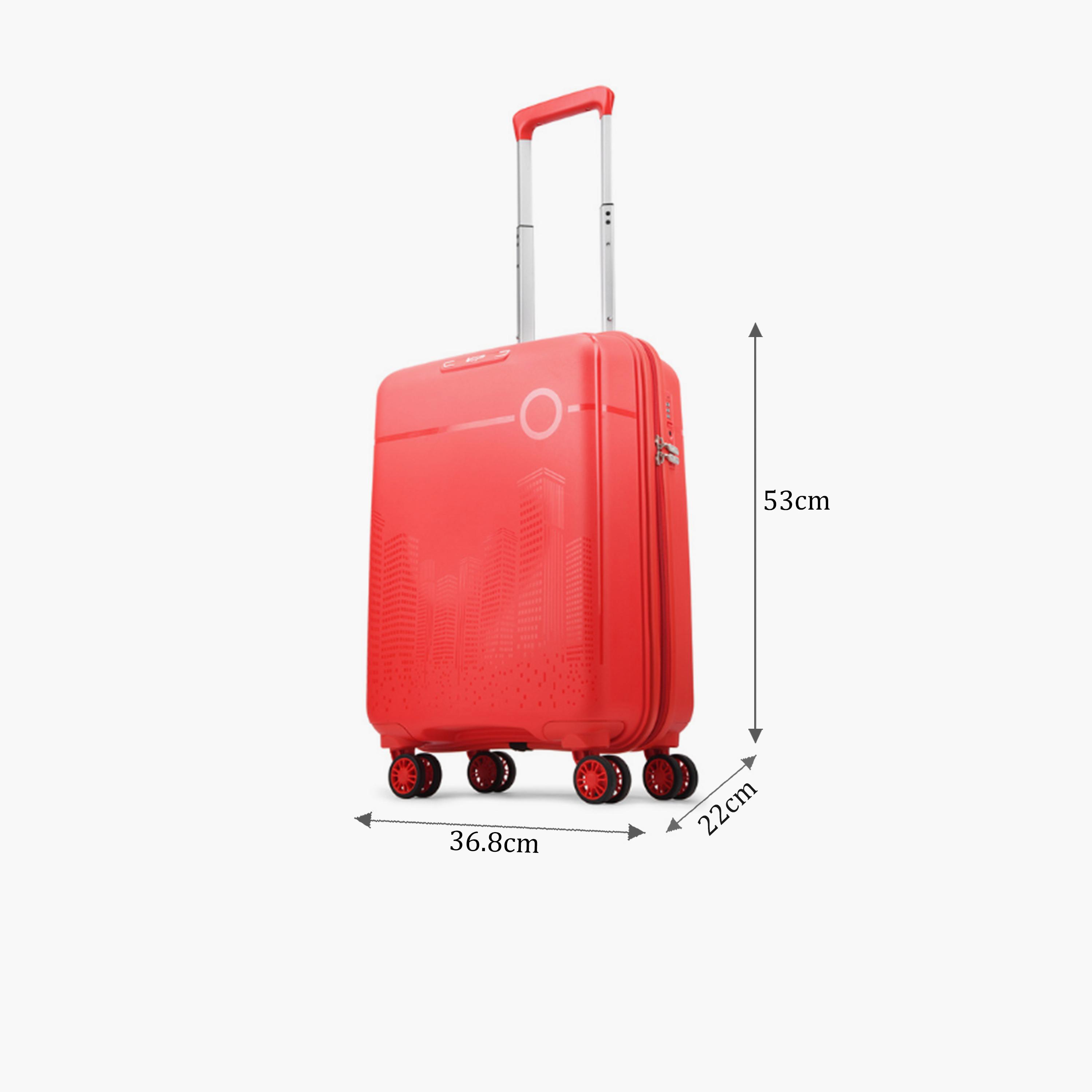 VIP Cityscape Plus 55 CM Small Cabin Polypropylene Hard Sided 4-Wheeler Spinner Trolley Bag with TSA-approved Combination Lock | VIP CITYSCAPE PLUS-travel-luggagesandbags-luggage-image-2