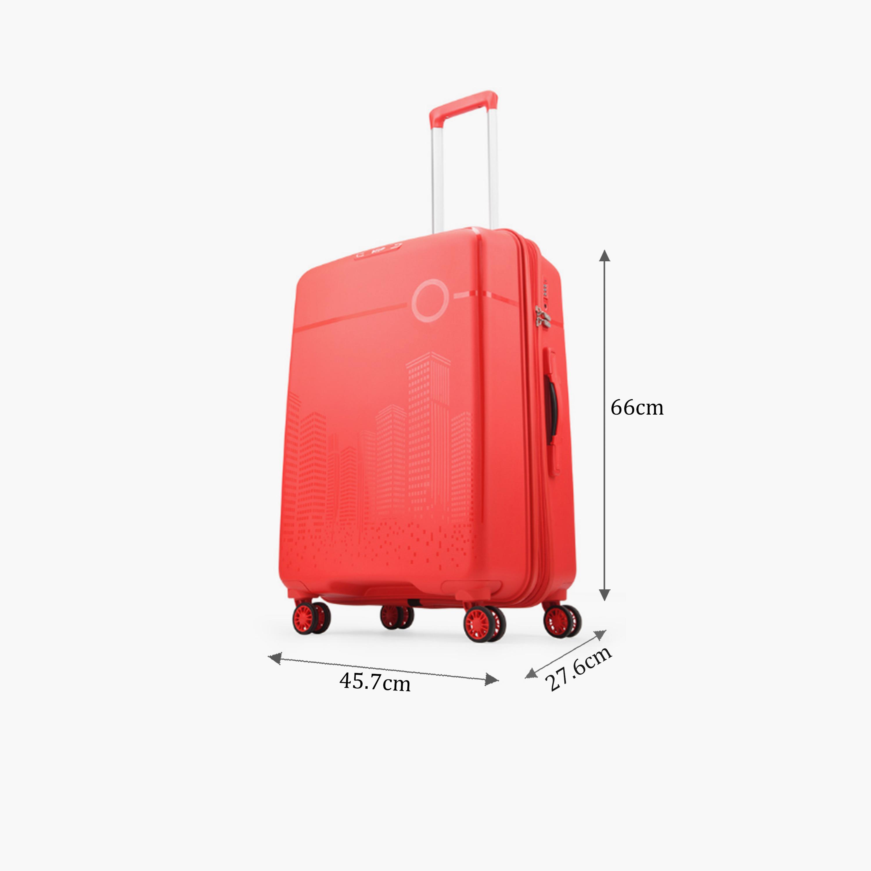 VIP Cityscape Plus 67 CM Medium Check-in Polypropylene Hard Sided 4-Wheeler Spinner Trolley Bag with TSA-approved Combination Lock | VIP CITYSCAPE PLUS-travel-luggagesandbags-luggage-image-2