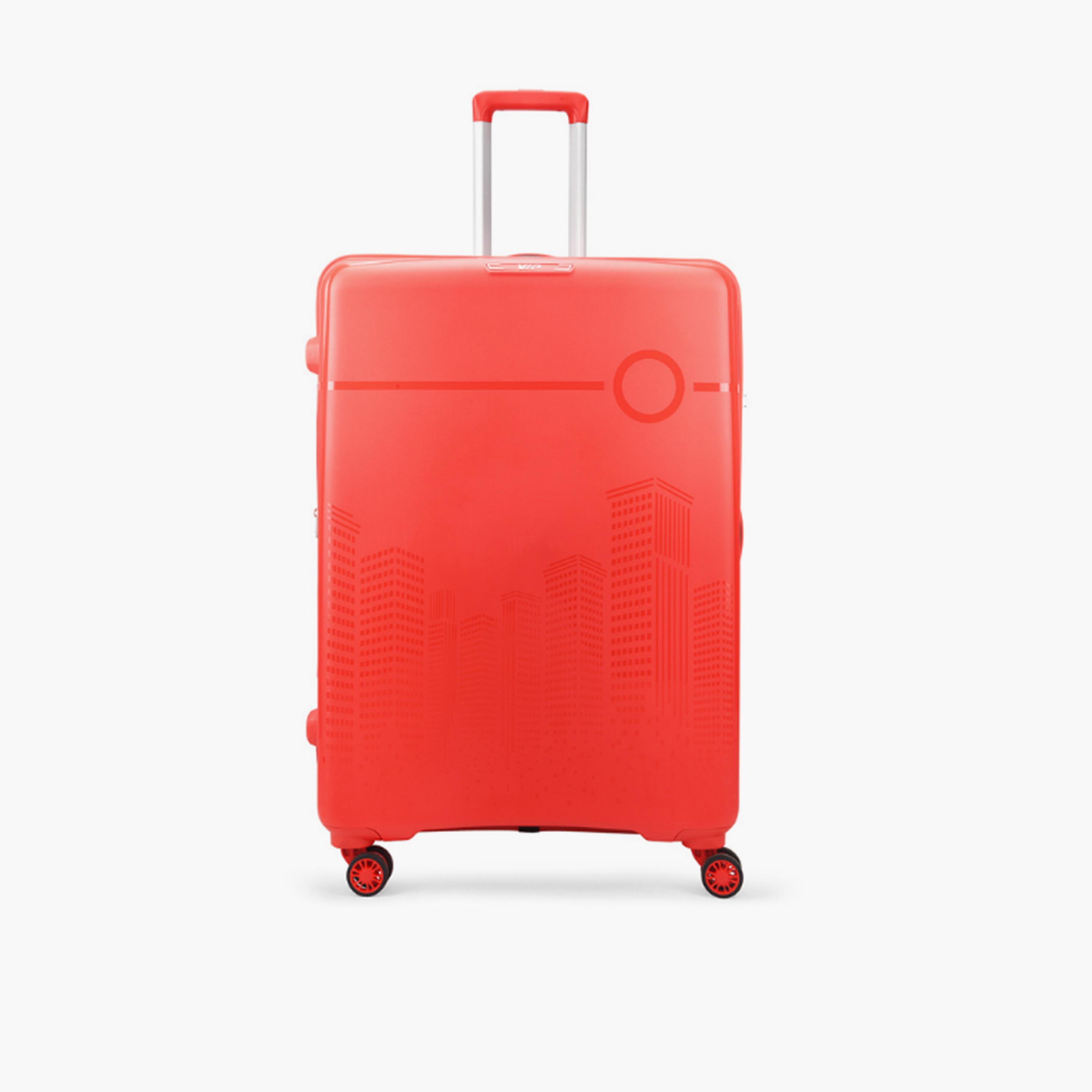VIP Cityscape Plus 79 CM Large Check-in Polypropylene Hard Sided 4-Wheeler Spinner Trolley Bag with TSA-approved Combination Lock | VIP CITYSCAPE PLUS-travel-luggagesandbags-luggage-image-1