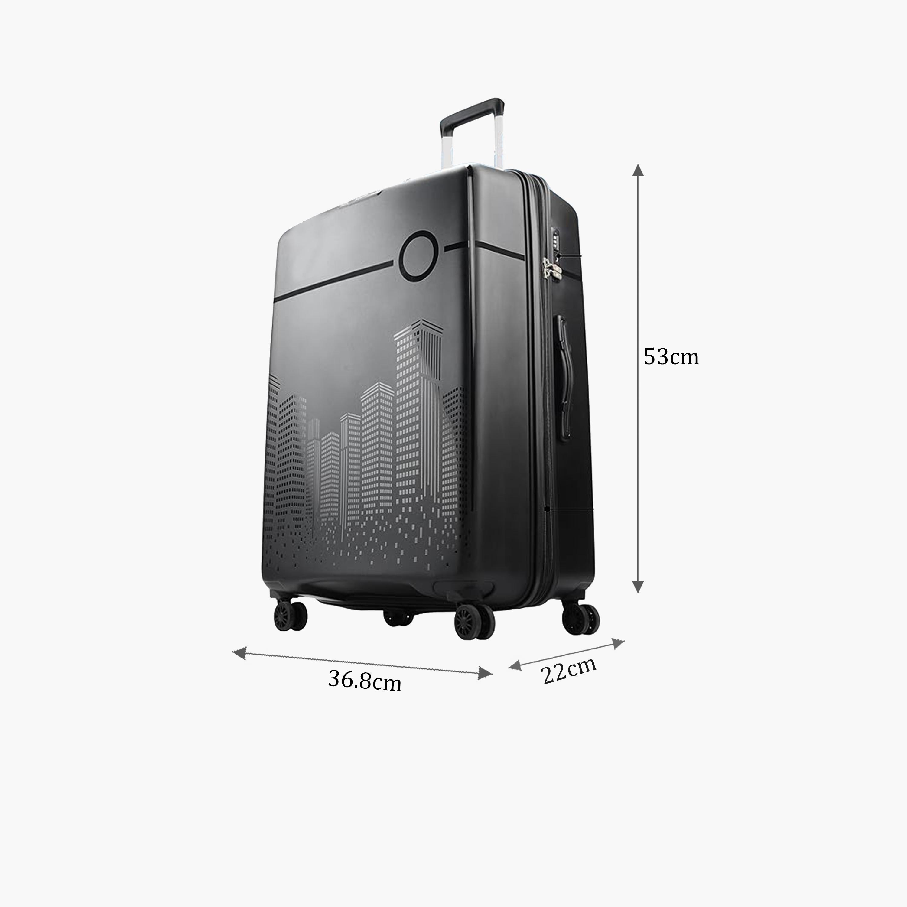 VIP Cityscape Plus 55 CM Small Cabin Polypropylene Hard Sided 4-Wheeler Spinner Trolley Bag with TSA-approved Combination Lock | VIP CITYSCAPE PLUS-travel-luggagesandbags-luggage-image-2