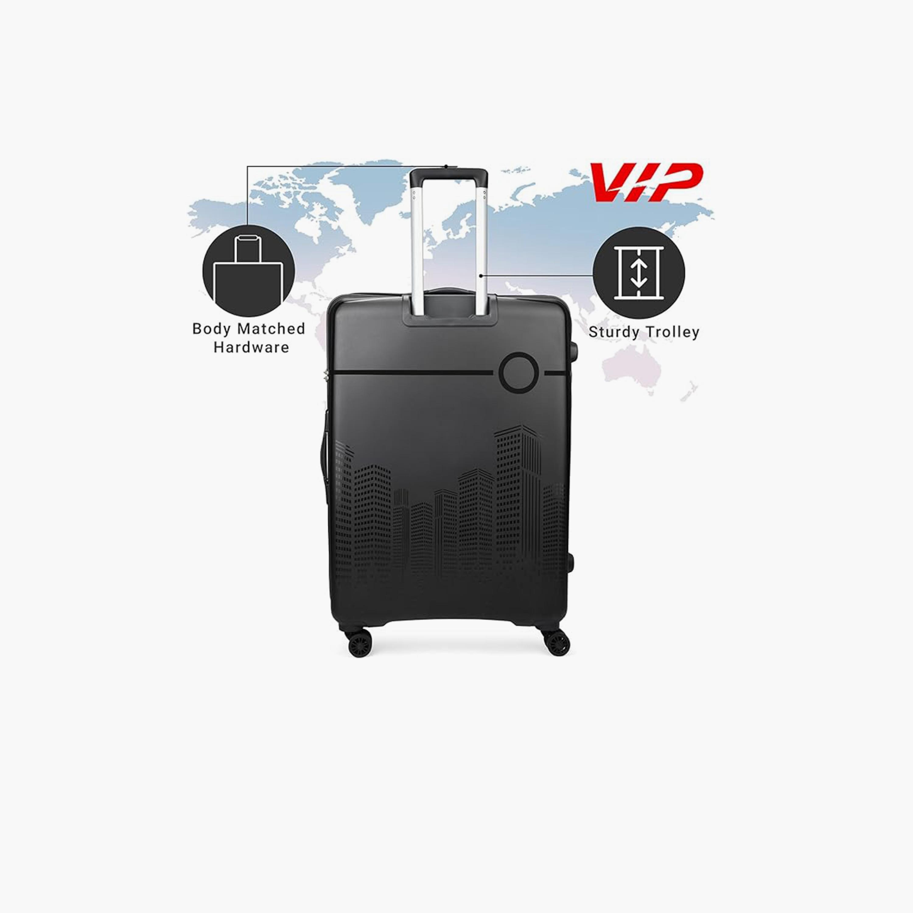 VIP Cityscape Plus 55 CM Small Cabin Polypropylene Hard Sided 4-Wheeler Spinner Trolley Bag with TSA-approved Combination Lock | VIP CITYSCAPE PLUS-travel-luggagesandbags-luggage-image-7