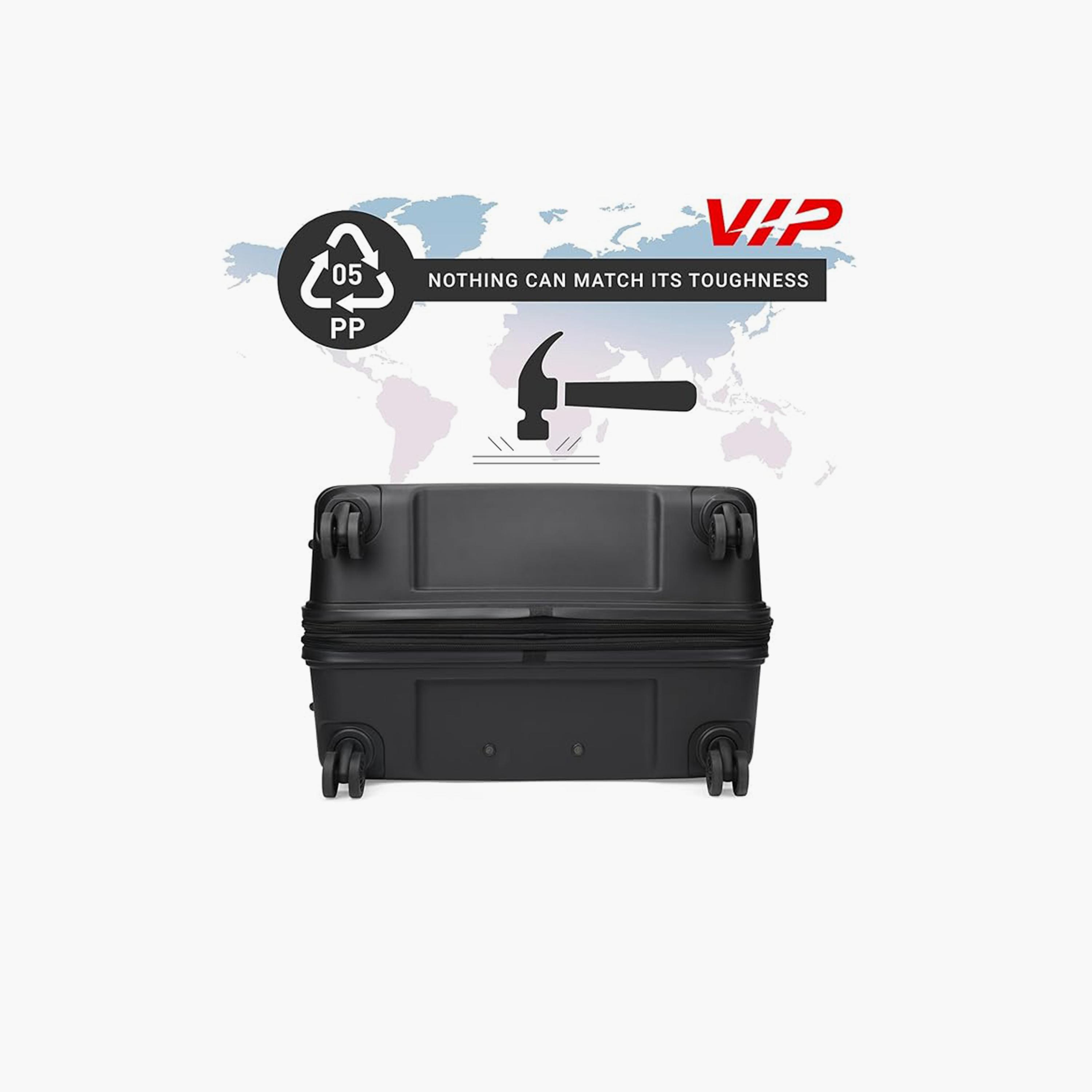 VIP Cityscape Plus 67 CM Medium Check-in Polypropylene Hard Sided 4-Wheeler Spinner Trolley Bag with TSA-approved Combination Lock | VIP CITYSCAPE PLUS-travel-luggagesandbags-luggage-image-5