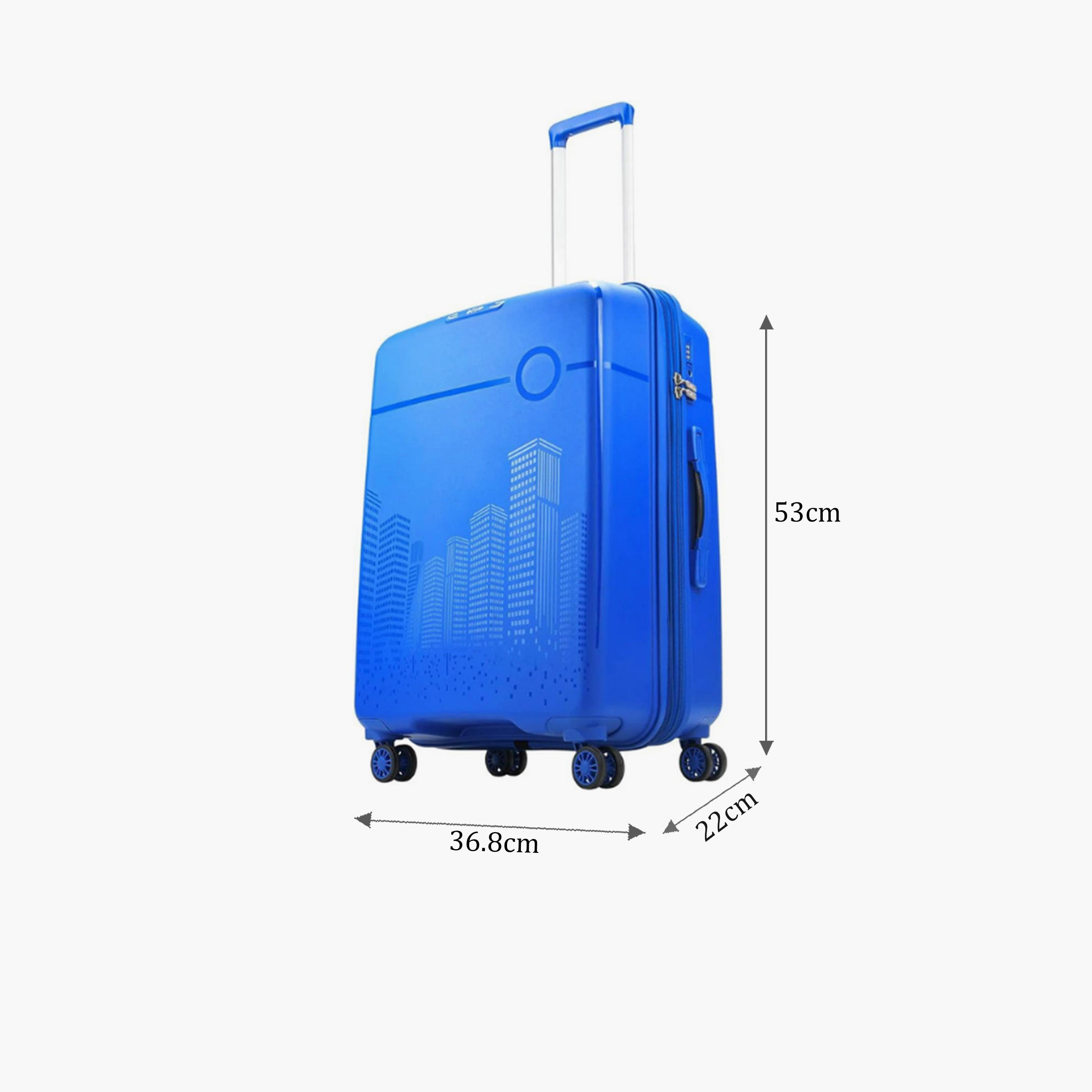 VIP Cityscape Plus 55 CM Small Cabin Polypropylene Hard Sided 4-Wheeler Spinner Trolley Bag with TSA-approved Combination Lock | VIP CITYSCAPE PLUS-travel-luggagesandbags-luggage-image-2