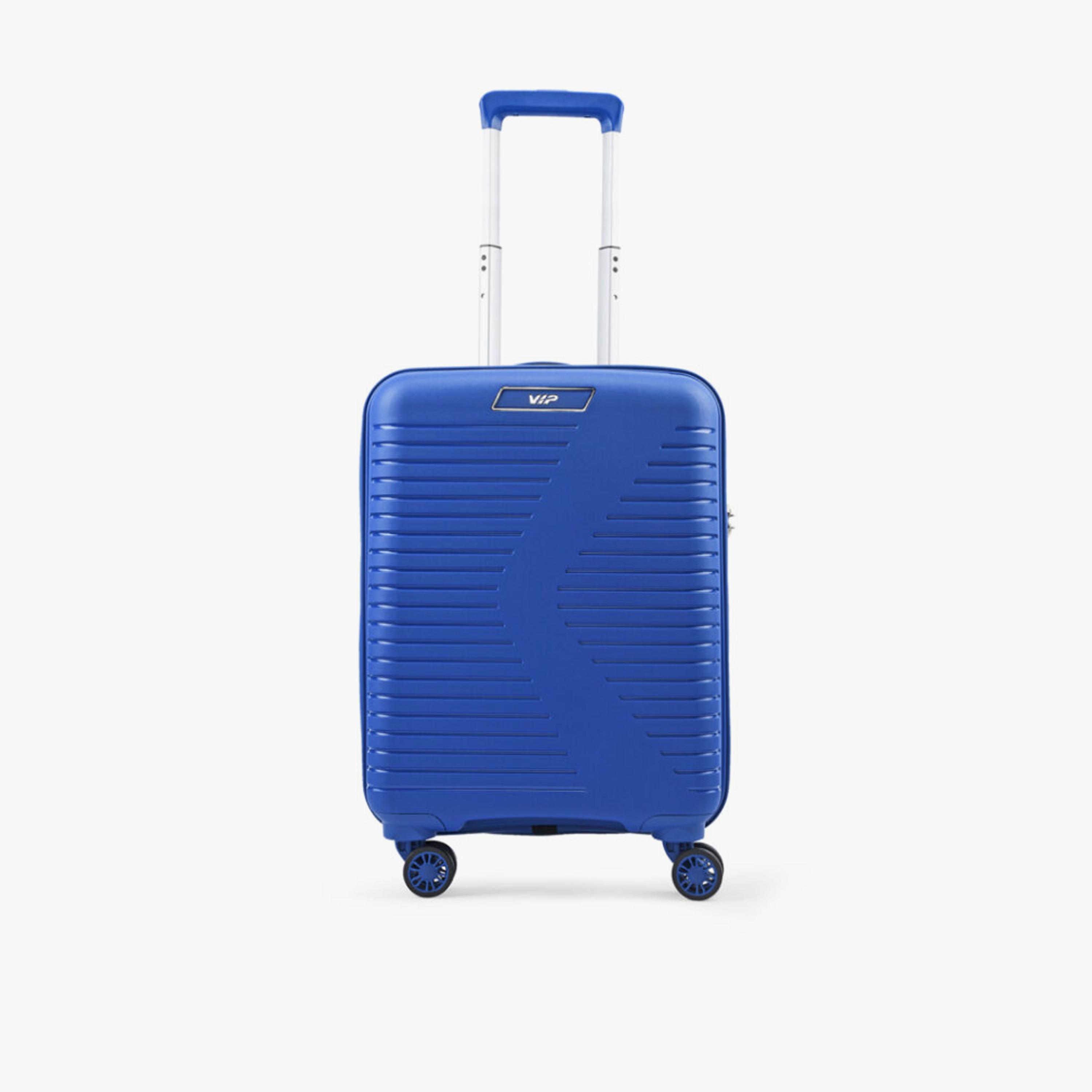 VIP Karl Plus 55 CM Small Cabin Polypropylene Hard Sided 4-Wheeler Spinner Trolley Bag with TSA-approved Combination Lock | VIP KARL PLUS-travel-luggagesandbags-luggage-image-1