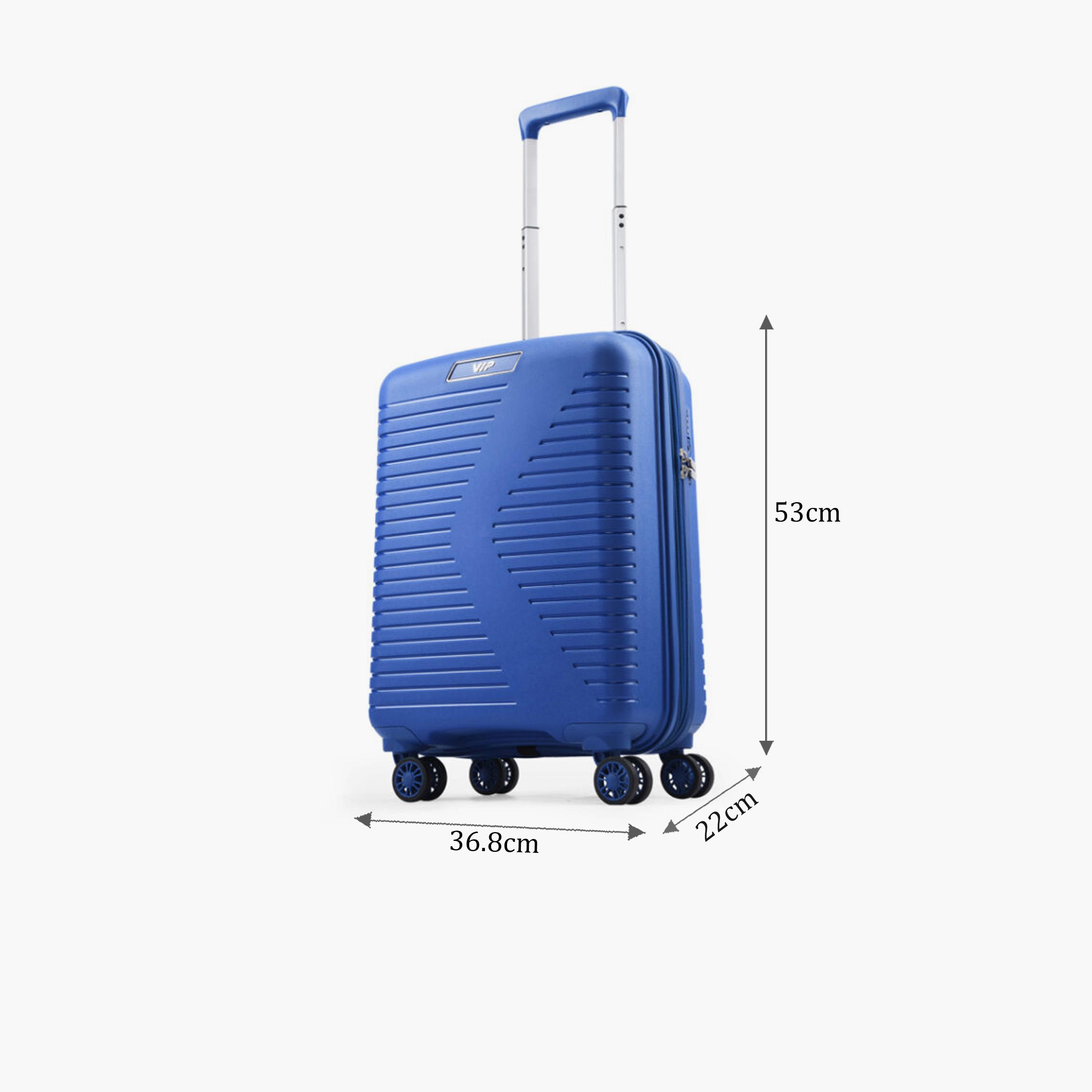 VIP Karl Plus 55 CM Small Cabin Polypropylene Hard Sided 4-Wheeler Spinner Trolley Bag with TSA-approved Combination Lock | VIP KARL PLUS-travel-luggagesandbags-luggage-image-2