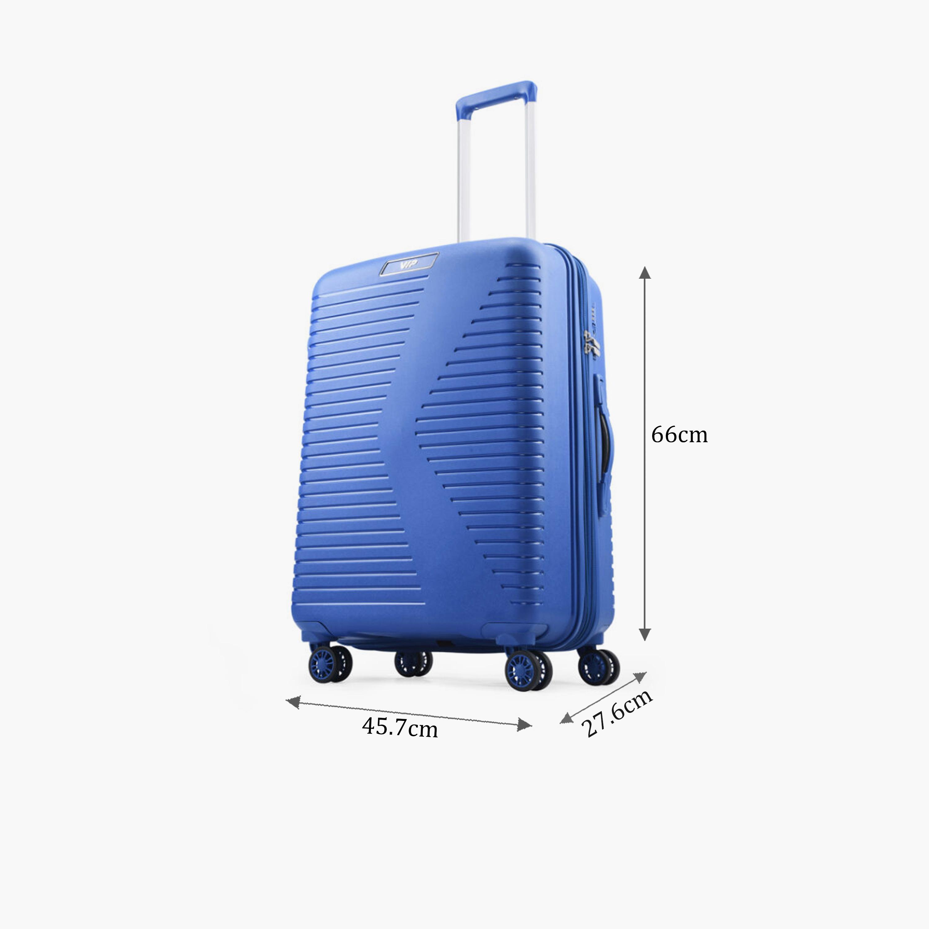 VIP Karl Plus 66 CM Medium Check-in Polypropylene Hard Sided 4-Wheeler Spinner Trolley Bag with TSA-approved Combination Lock | VIP KARL PLUS-travel-luggagesandbags-luggage-image-2