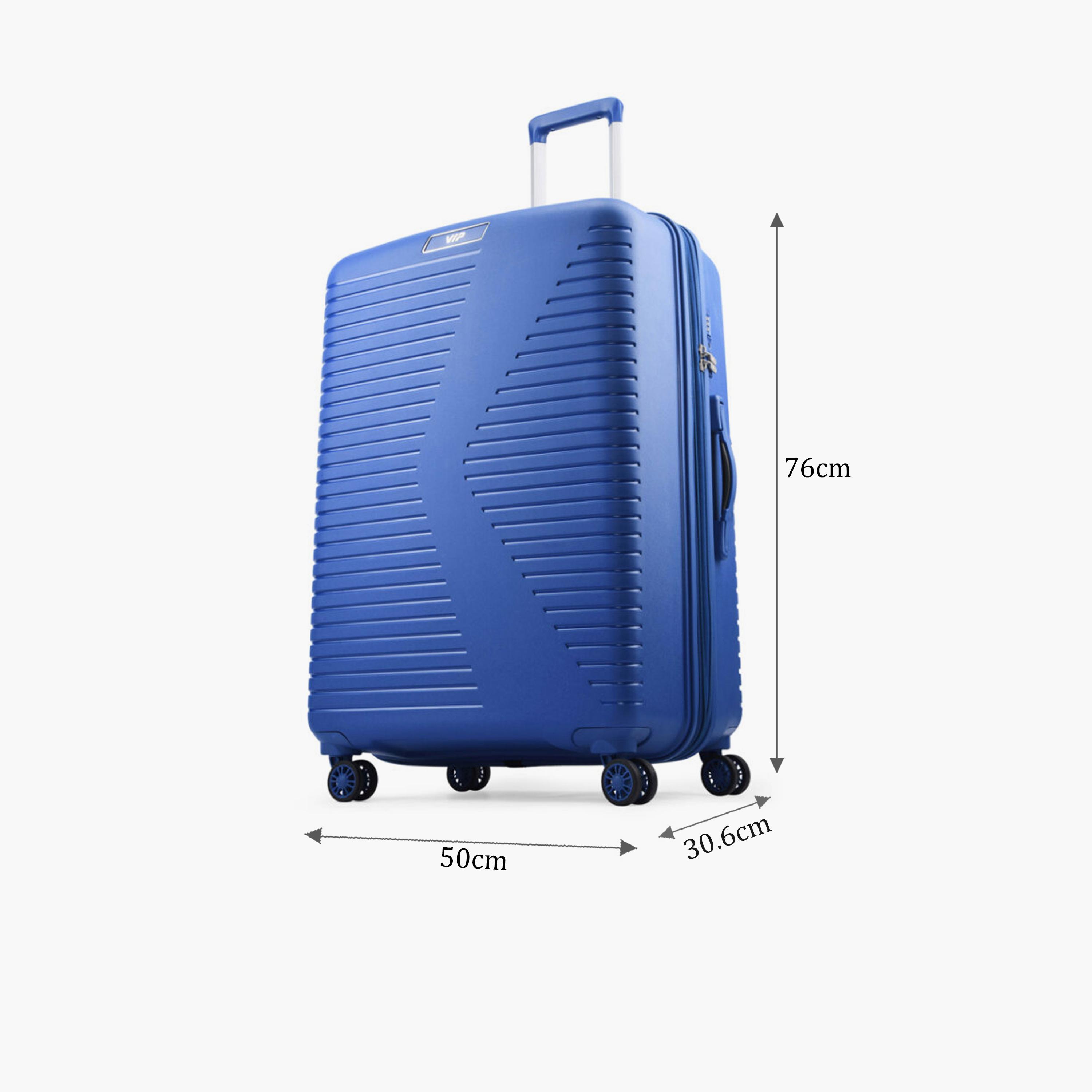 VIP Karl Plus 76 CM Large Check-in Polypropylene Hard Sided 4-Wheeler Spinner Trolley Bag with TSA-approved Combination Lock | VIP KARL PLUS-travel-luggagesandbags-luggage-image-2