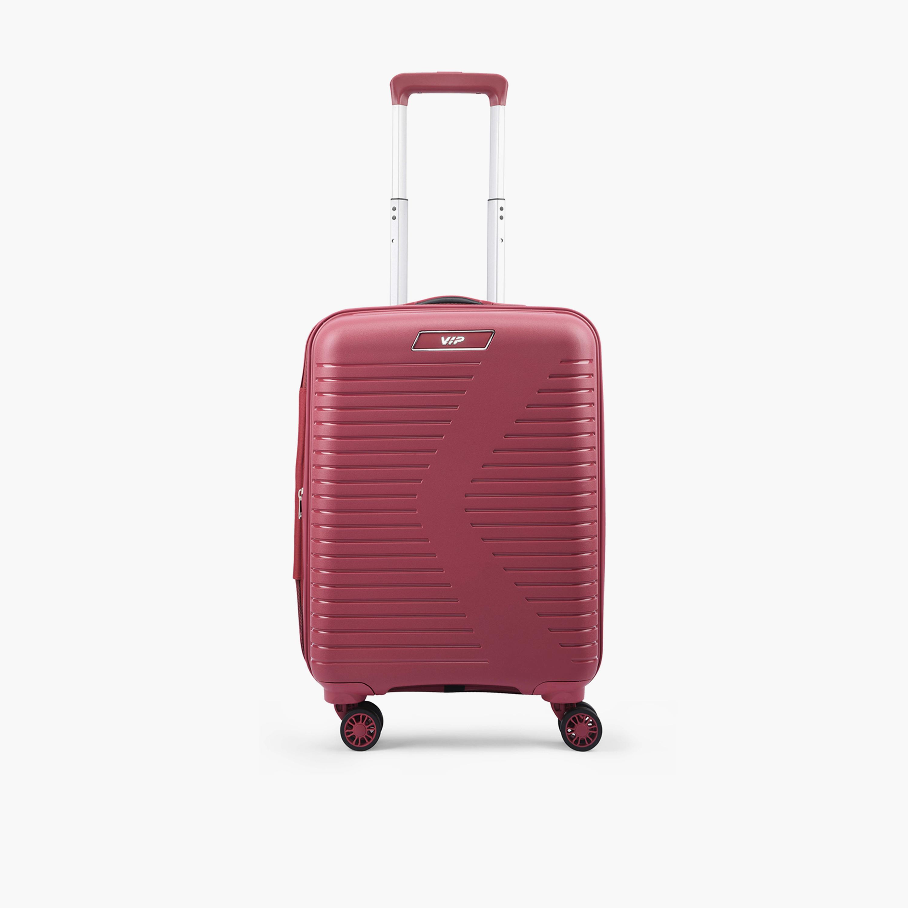 VIP Karl Plus 55 CM Small Cabin Polypropylene Hard Sided 4-Wheeler Spinner Trolley Bag with TSA-approved Combination Lock | VIP KARL PLUS-travel-luggagesandbags-luggage-image-1